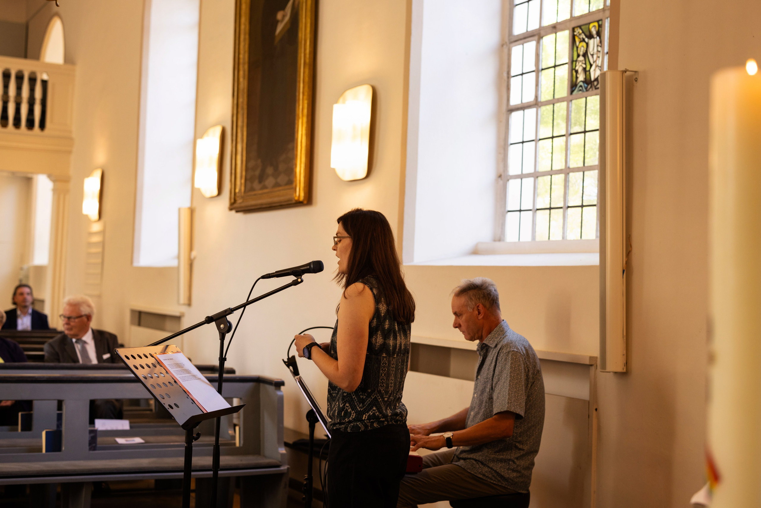 Live-Musik während der Trauung in der evangelischen Kirche in Berge bei Osnabrück