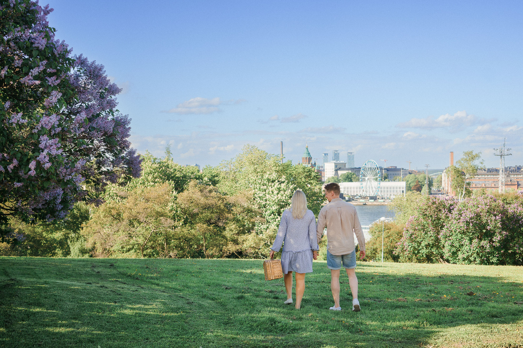 Kihlakuvaus Helsingin keskustassa