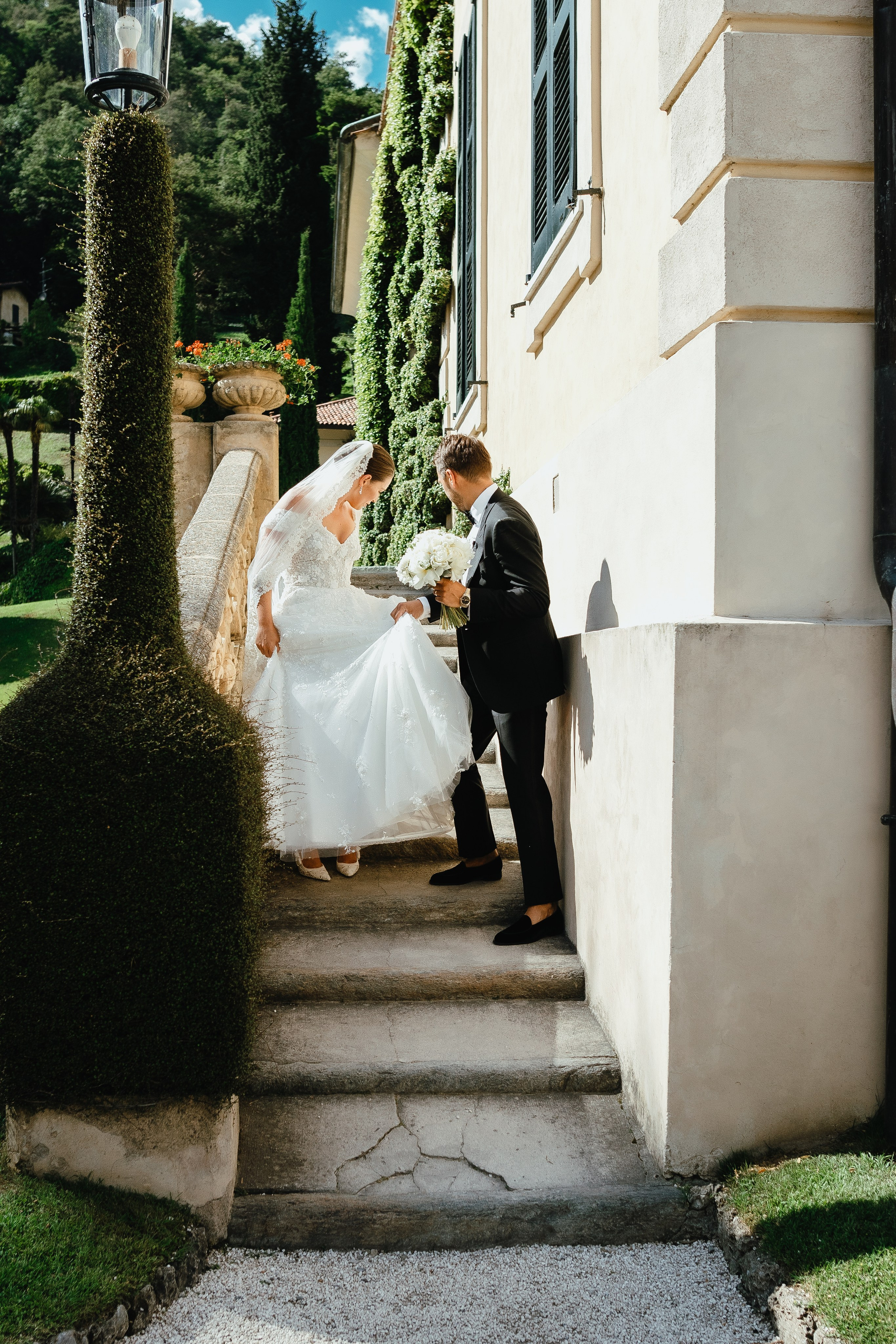 Katie & Remy, Villa del Balbianello, Como. Photographer in Italy Anna Linnik