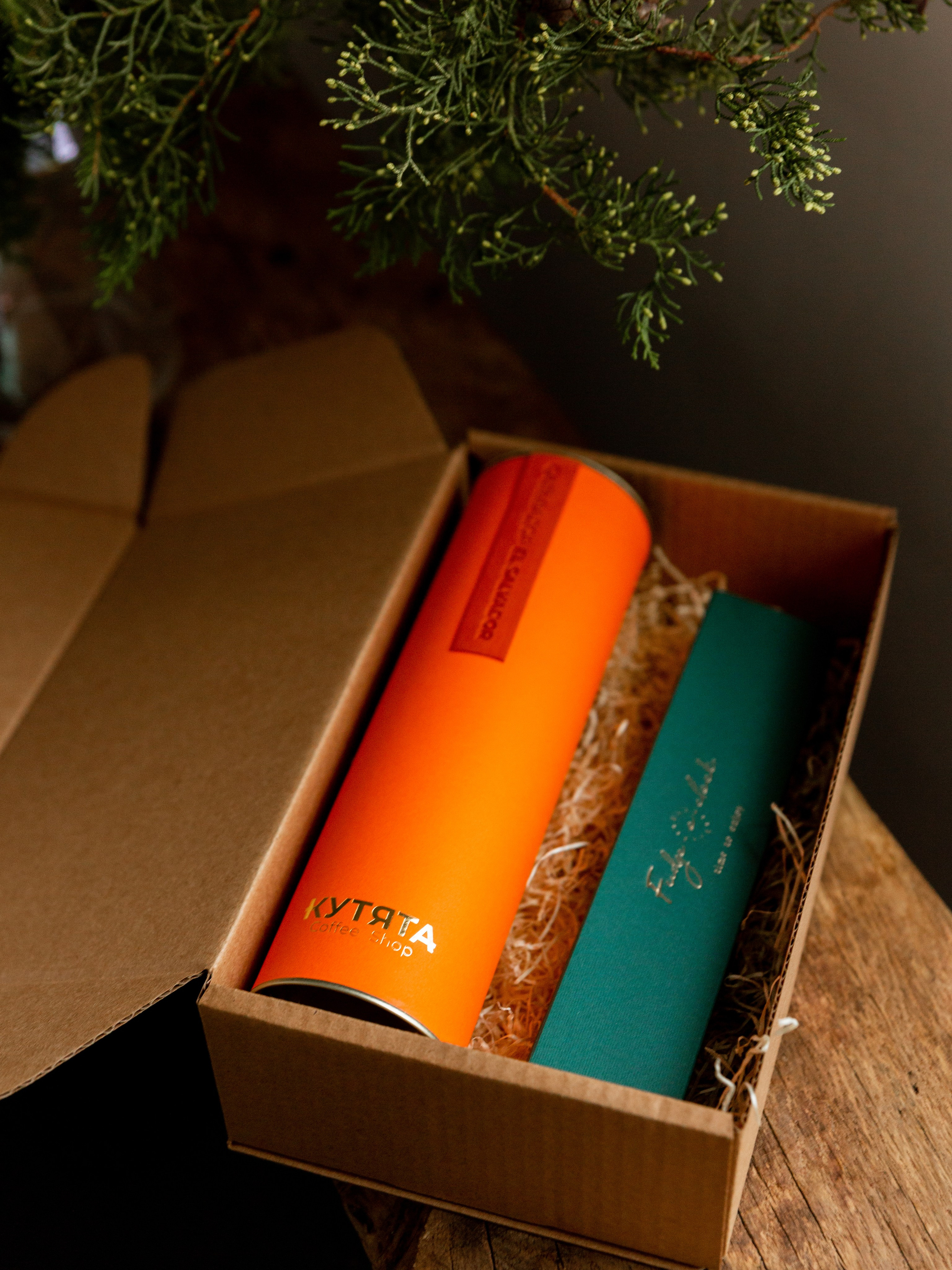 Kootyata coffee shop. Christmas menu. Photographer Vladmir Gladkov