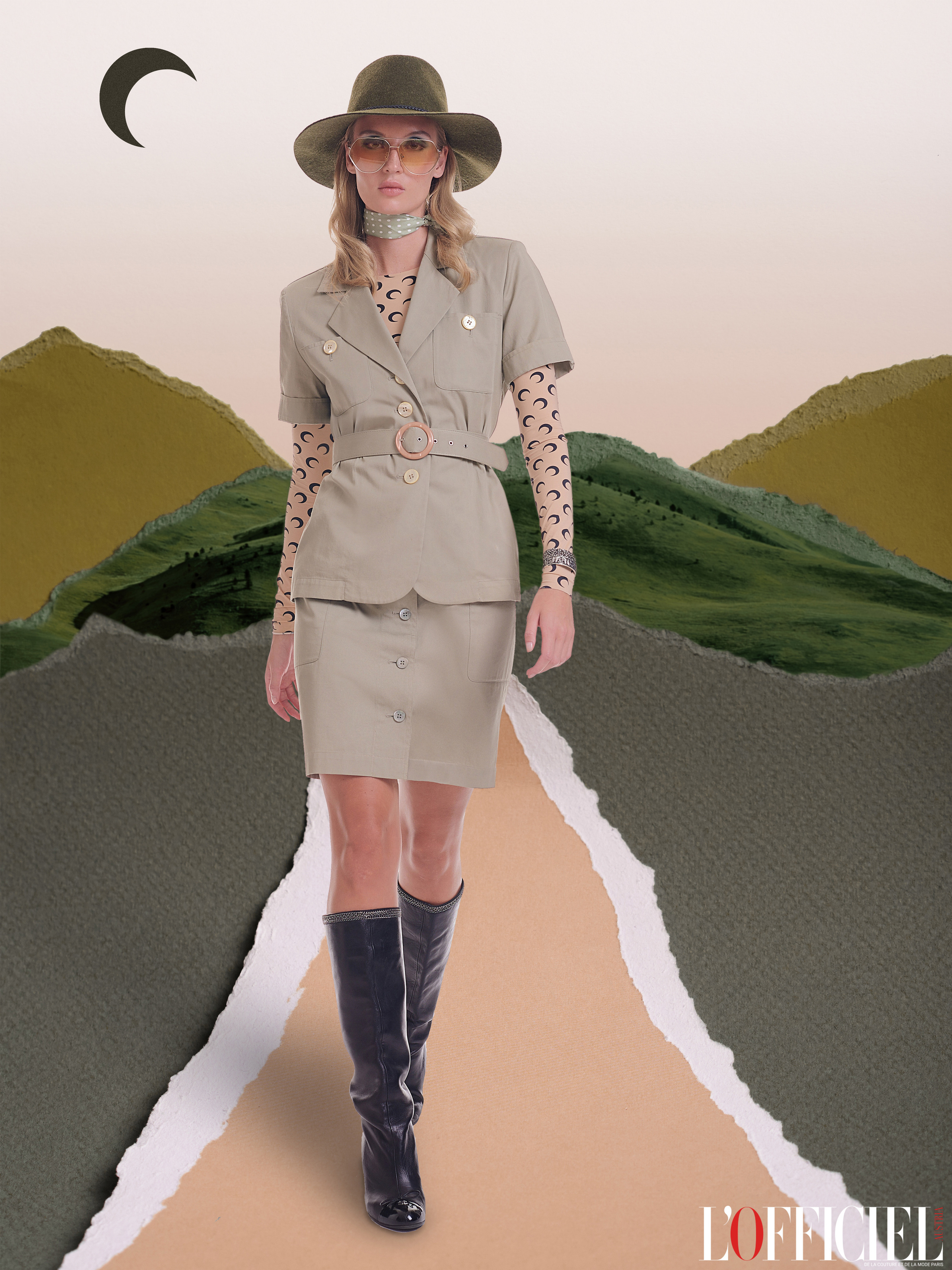 Creative fashion photography production for brand launch in Dubai