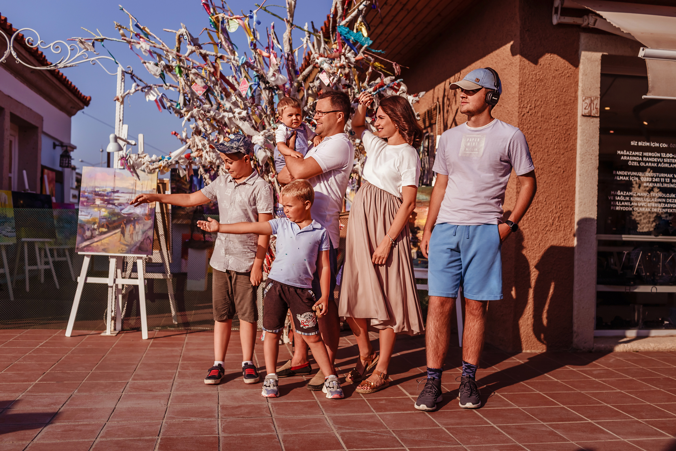 Family photoshooting in Cesme