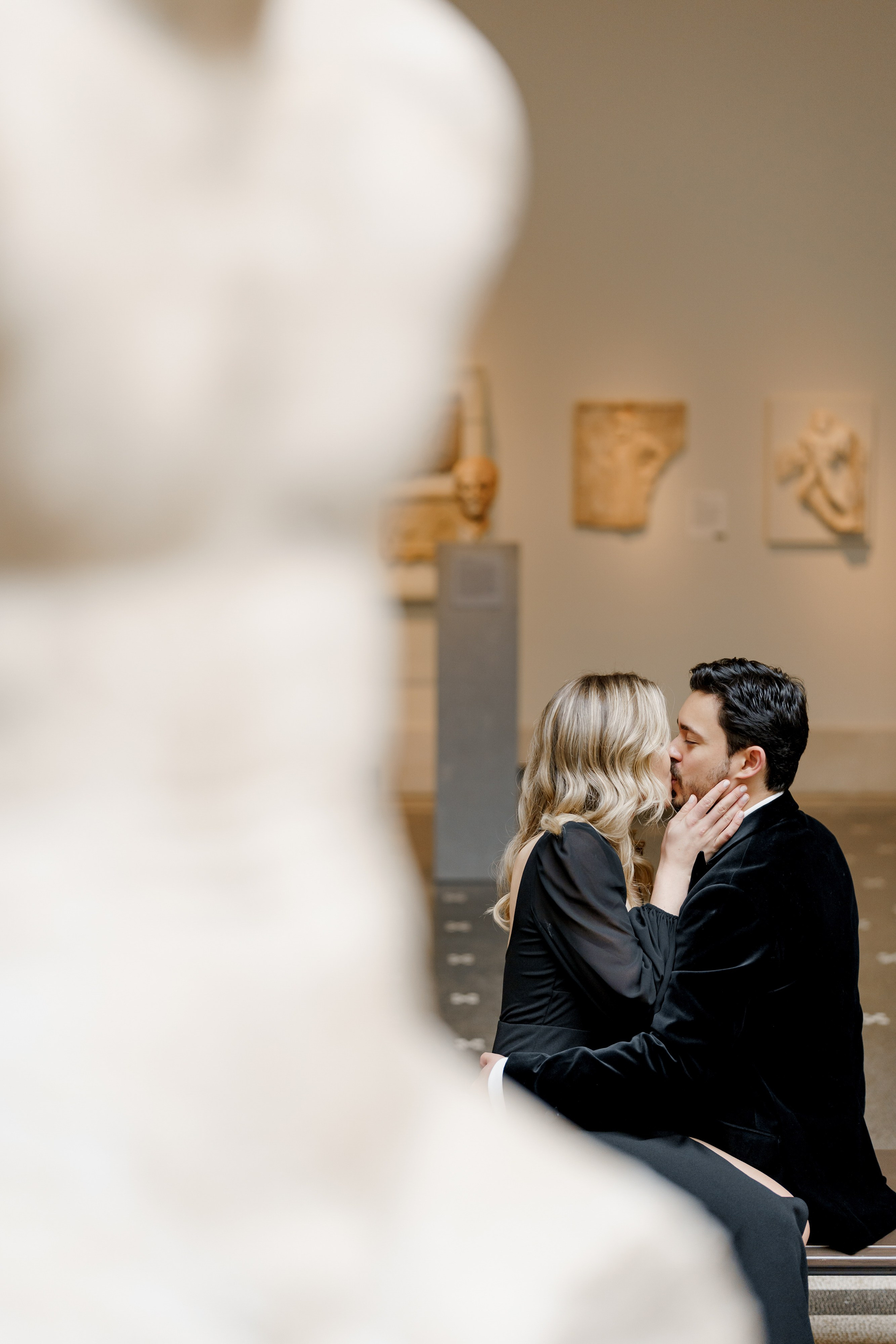 Caroline and Brendan’s Museum MET and Library Engagement Shoot. Wedding photographer and videographer New York | New Jersey