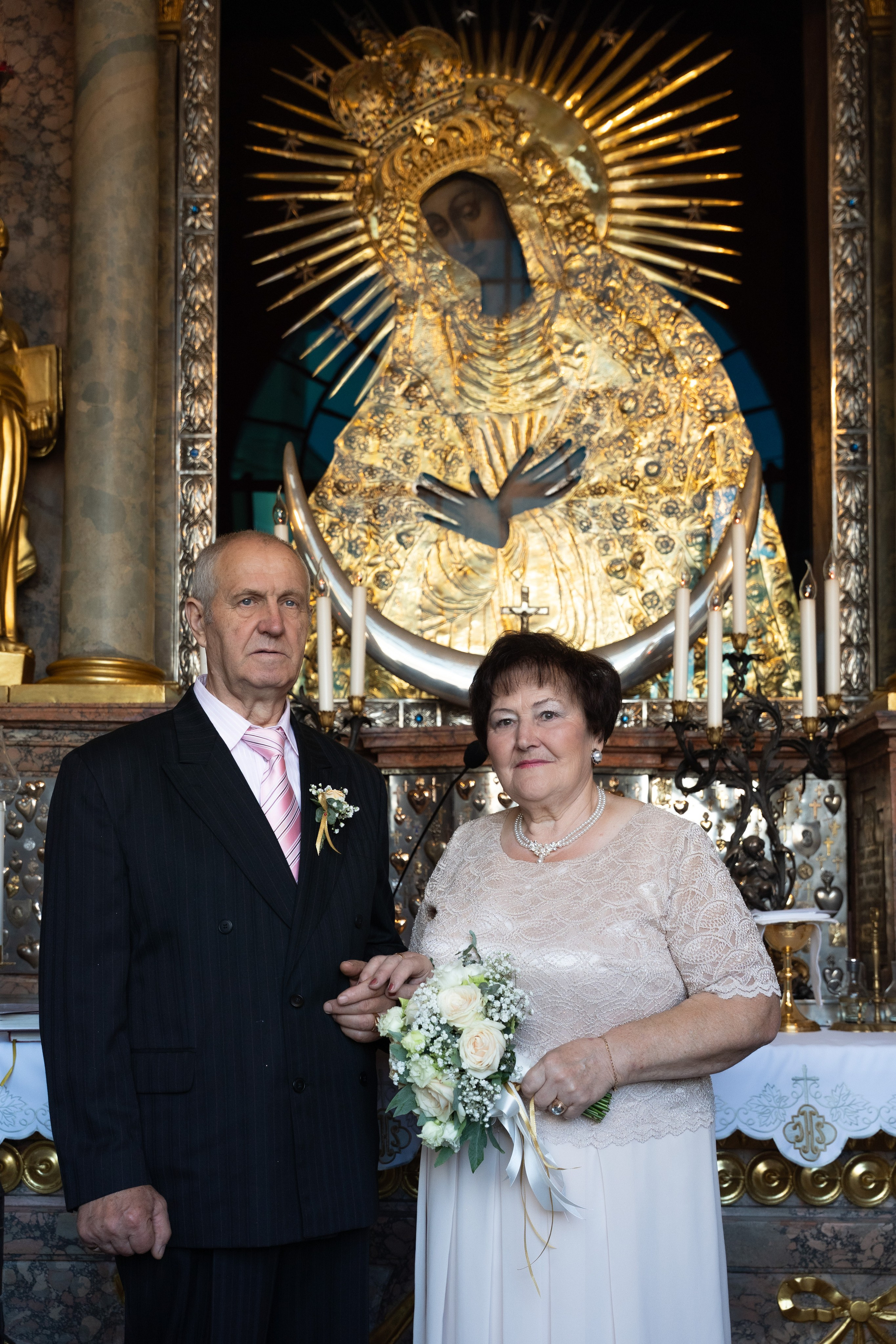 Ядвига и Николай. Золотая свадьба. 50 лет совместной жизни. Aliaksandra Norvilas fotografas Vilnius