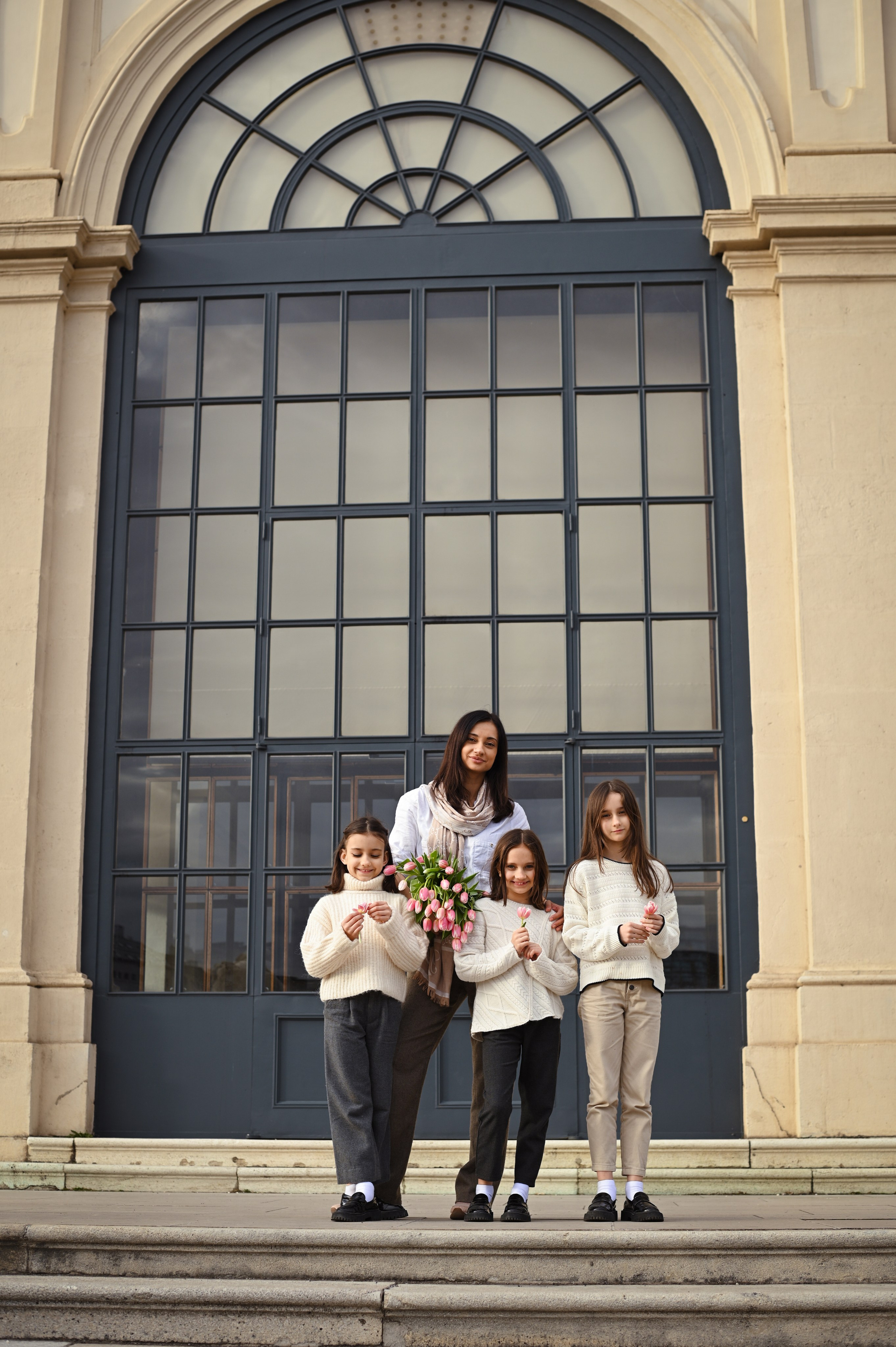 Oksana and girls. Photo Vienna and Bratislava
