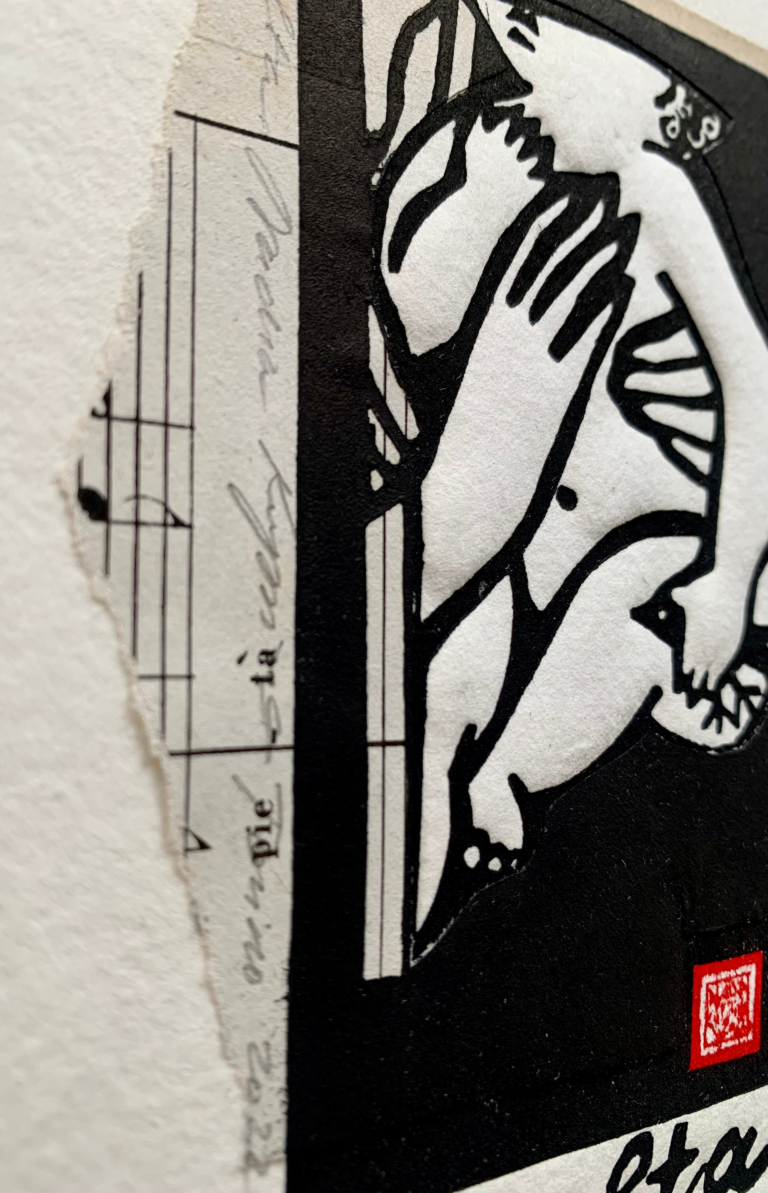 Small print, linocut, collage, baby, motherhood, mother and child, black and white, hand print, mother’s hands, loving hands, birth, new life, childhood, infanzia, bambino, maternity , Madonna, infant