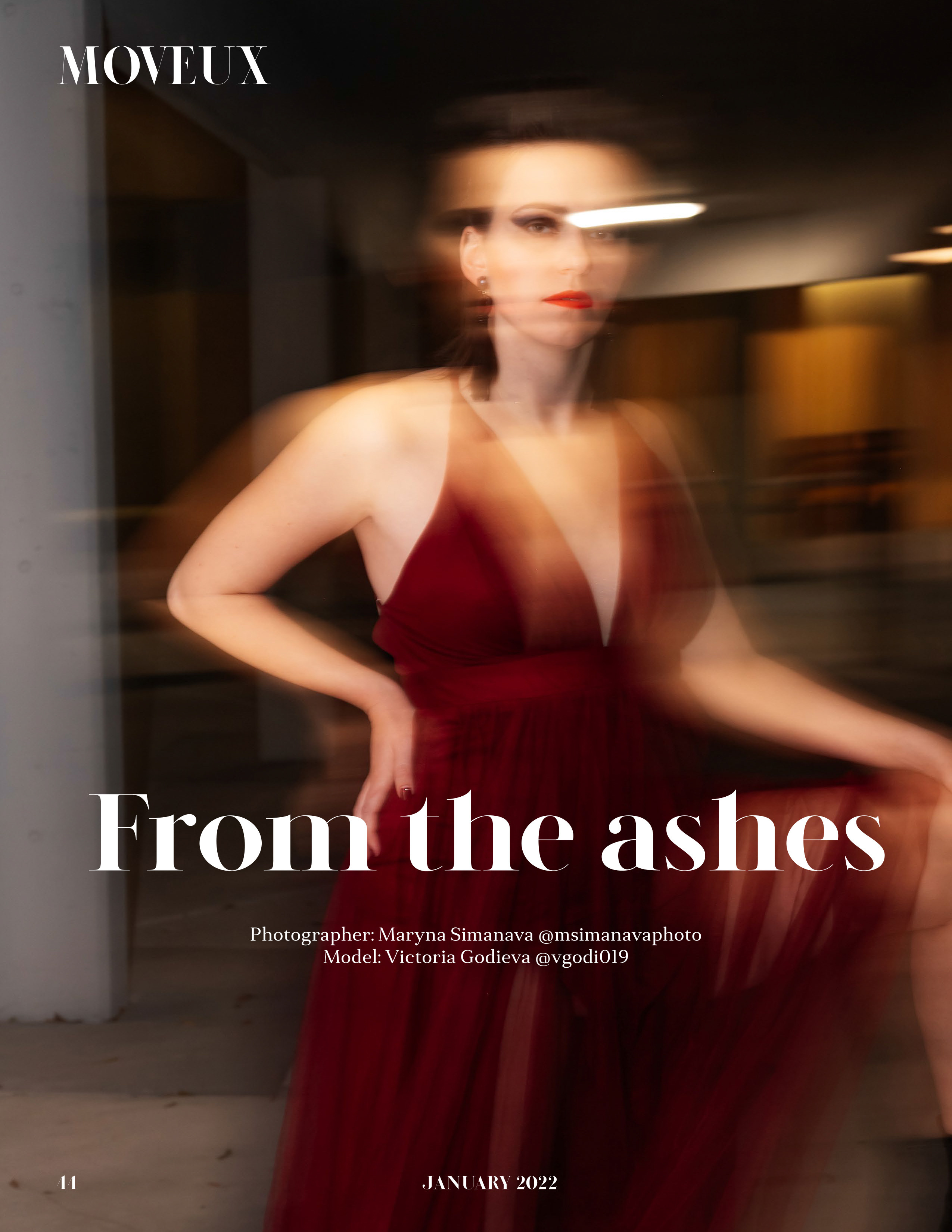 MOVEUX Magazine January 2022. Portrait and graduation photographer Marina Simanava