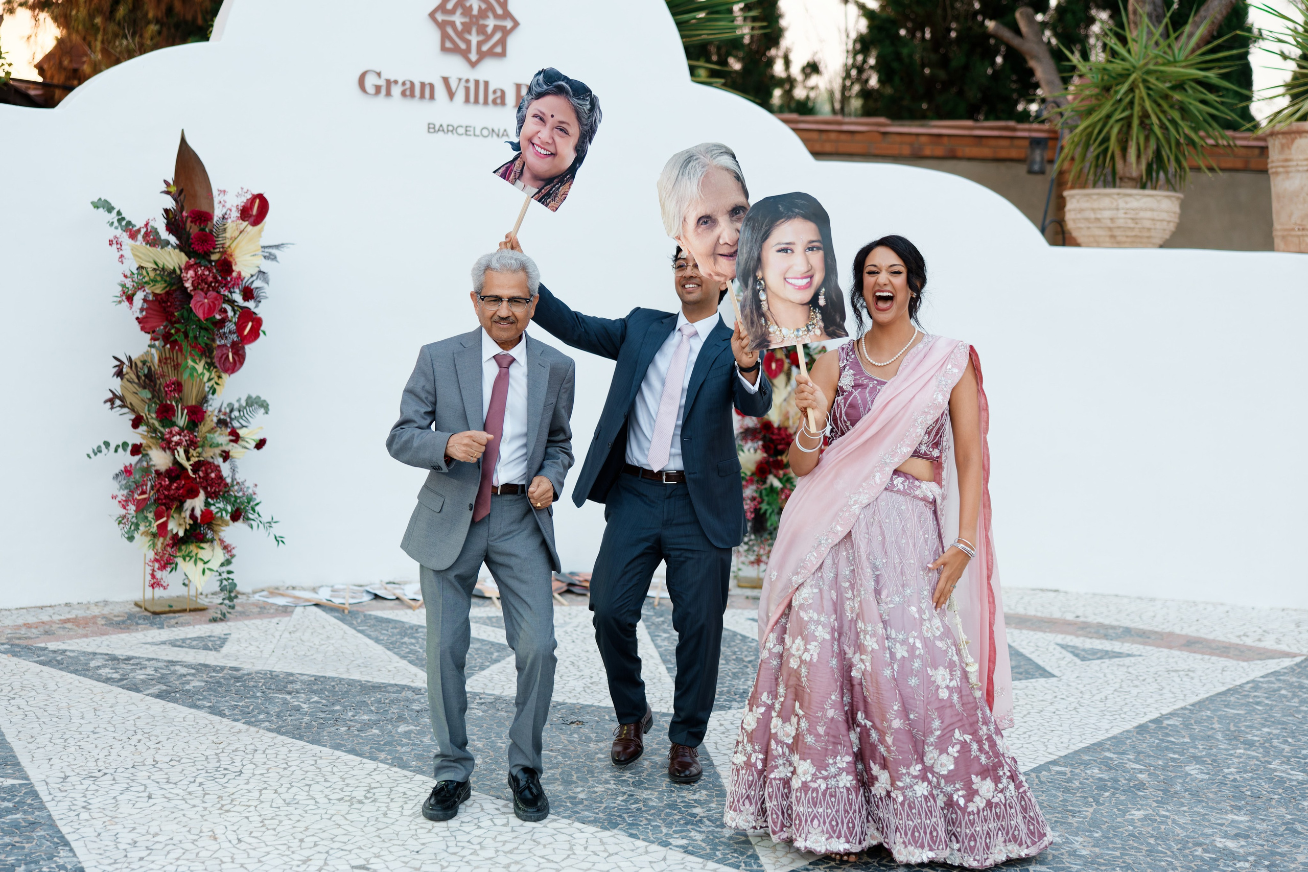 Indian wedding at Gran Villa Rosa, Barcelona