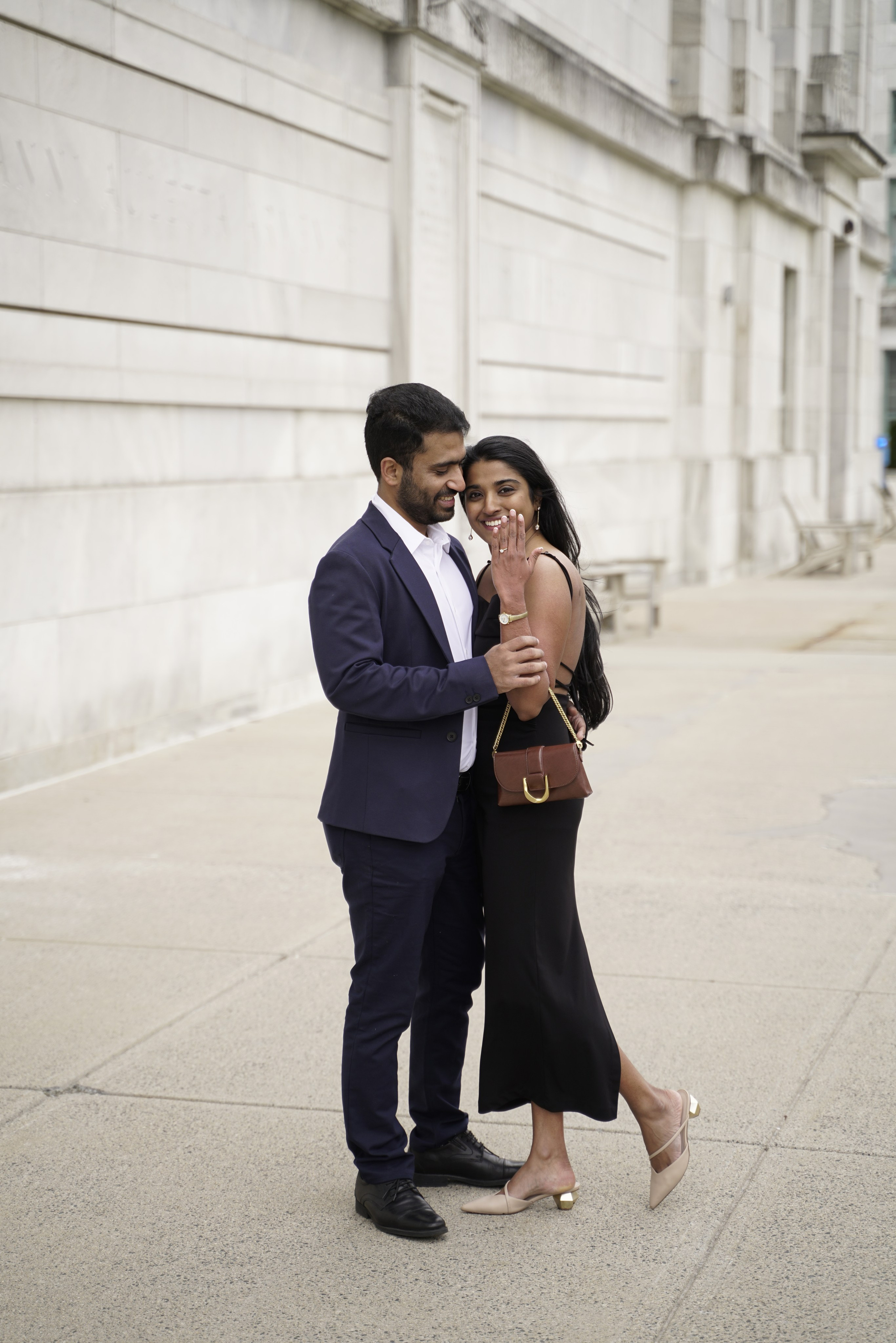 Sarath and Aishwarya at Boston Medical School. Stefanovich Photography | Boston, MA
