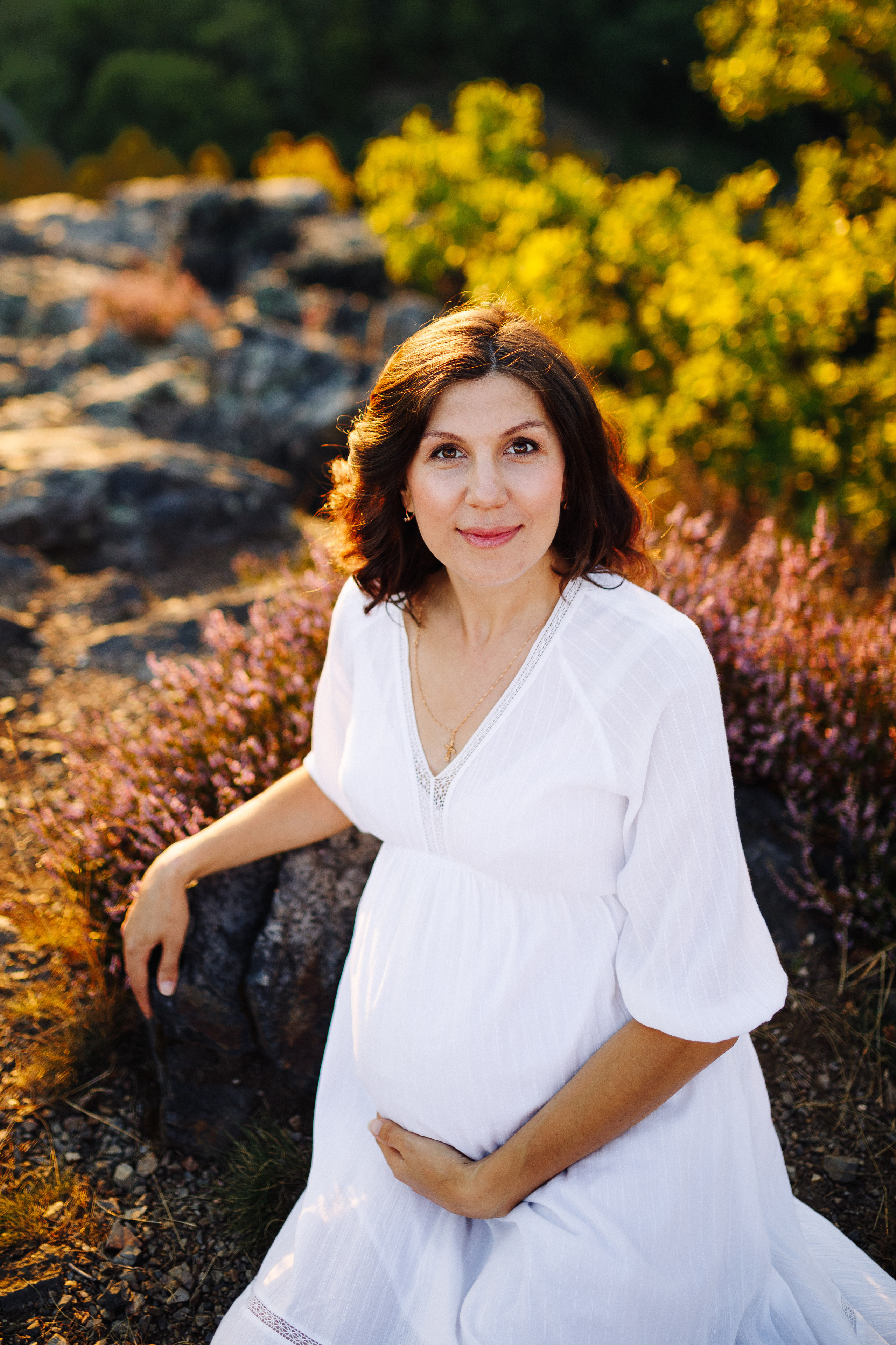 Galya, Sergei & Petya Family photoshoot in Divoka Sarka. Photographer in Prague for tourists