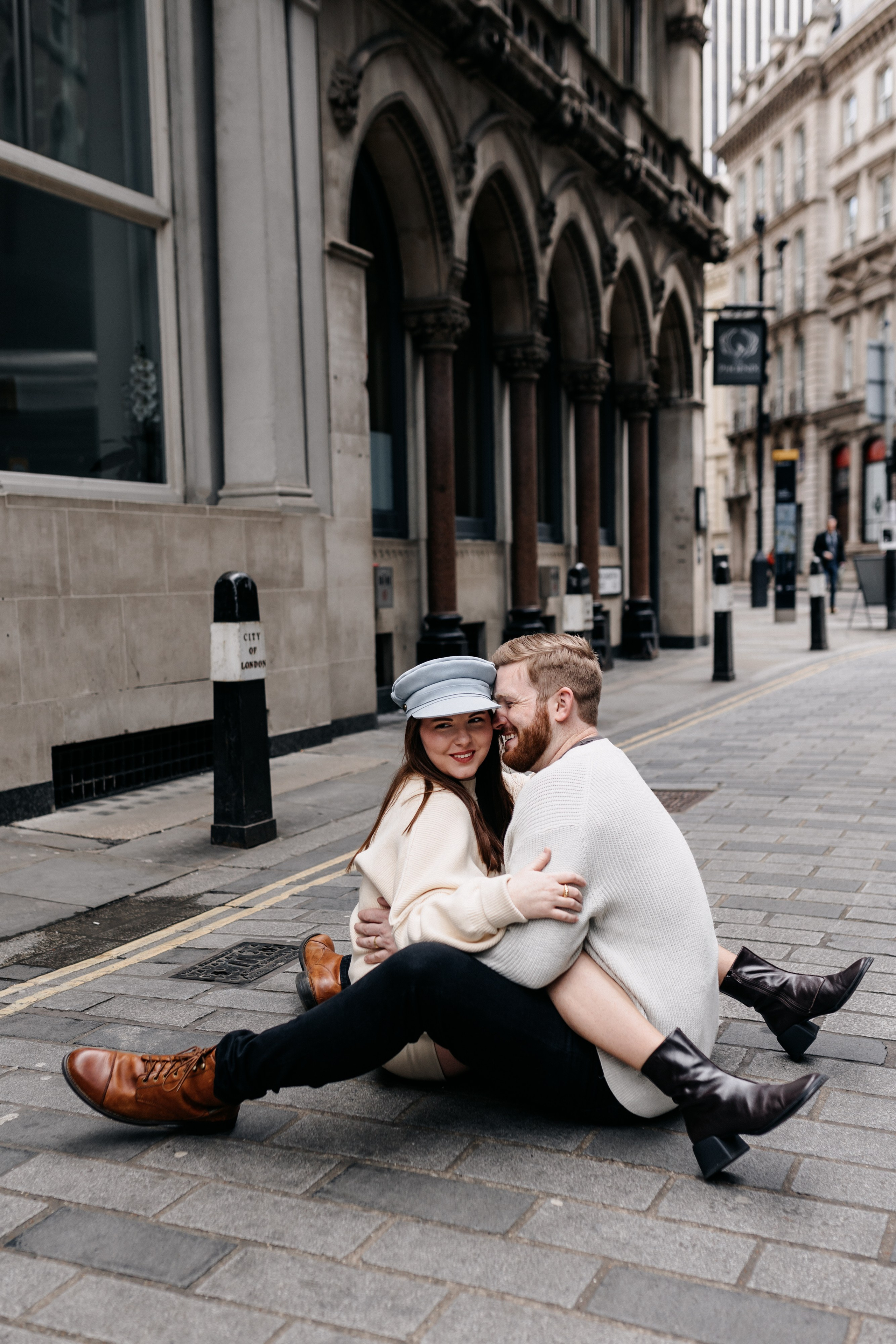 Kenna + Rob (Leadenhall Market + London City). LondonPhotoStory — Vacation Photographer in London