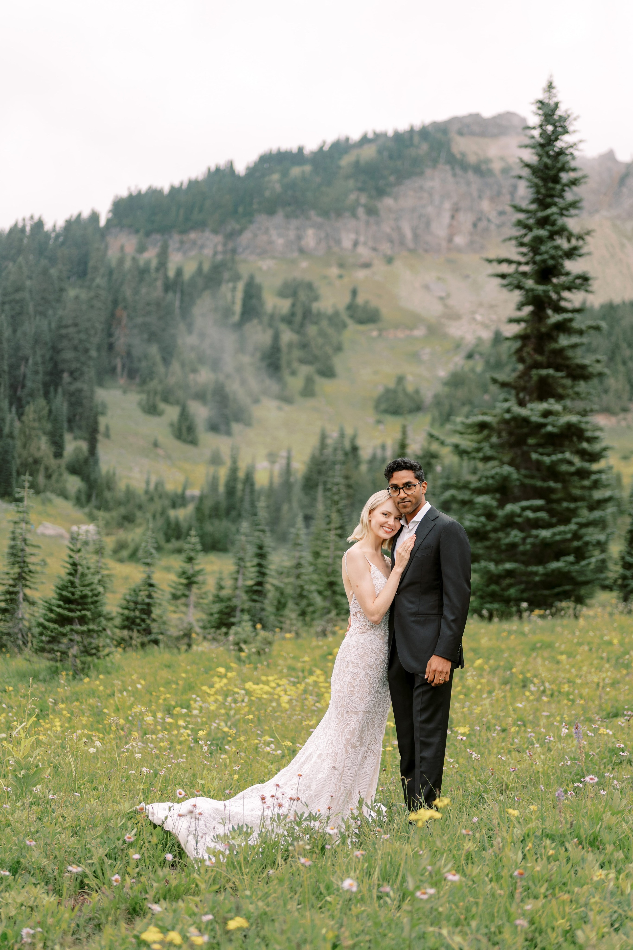 Rachel & Ryan Wedding photoshoot. August 2024. Little Tipsoo Lake, WA Day 2. EVAN ARISTOV WEDDING PHOTOGRAPHY — Seattle Wedding Photographer
