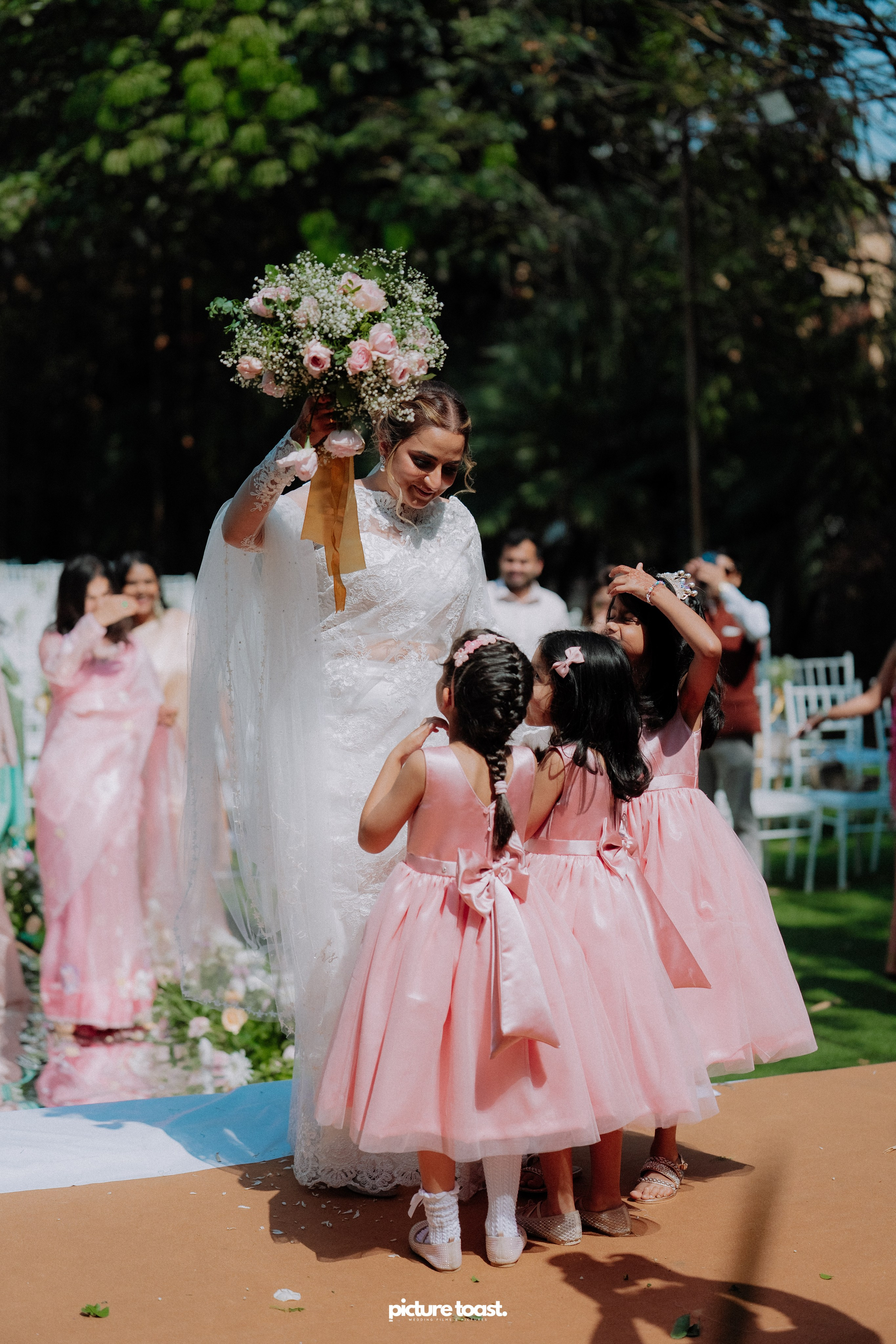 Blessing of Rajiv & Aashna. Fine art Wedding Photographers in India & Canada