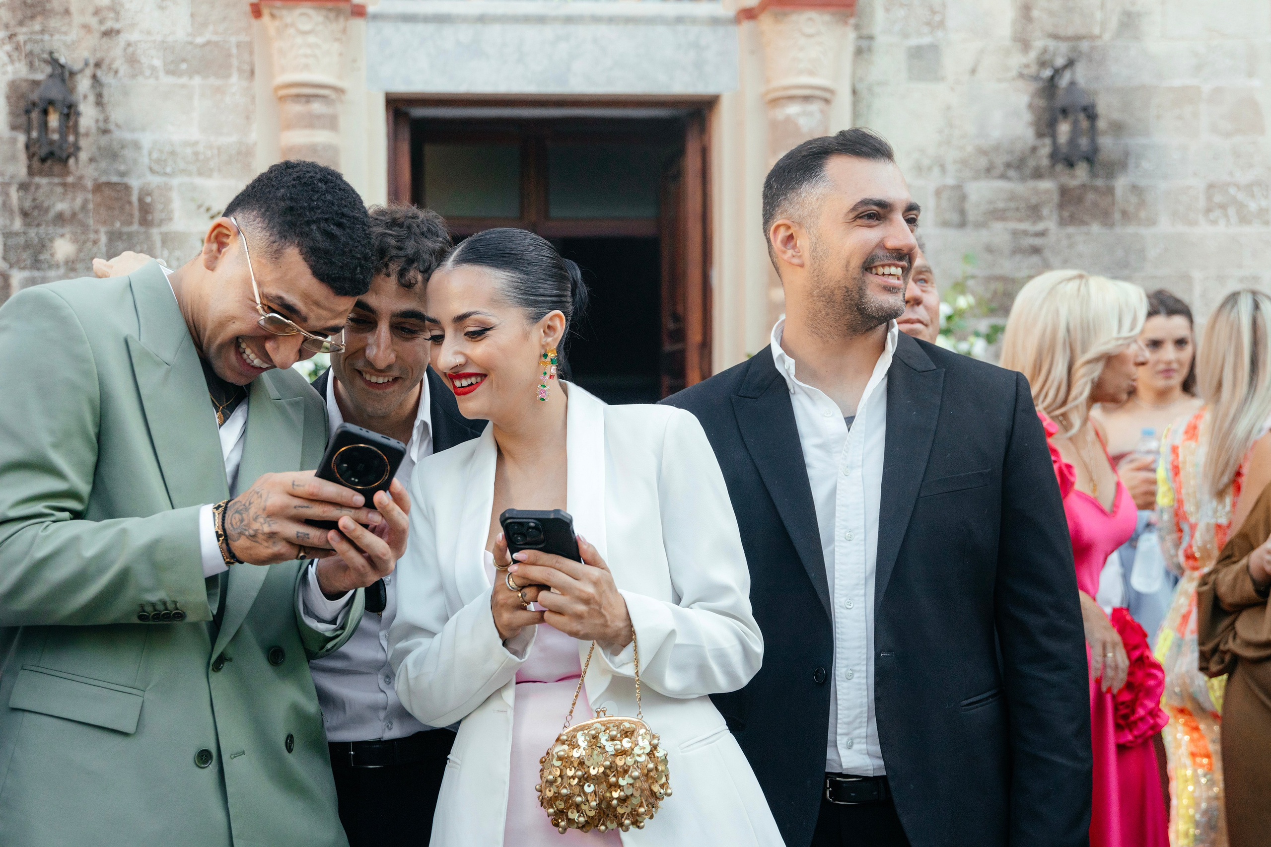 Guests at the wedding.  Rhodes Greece