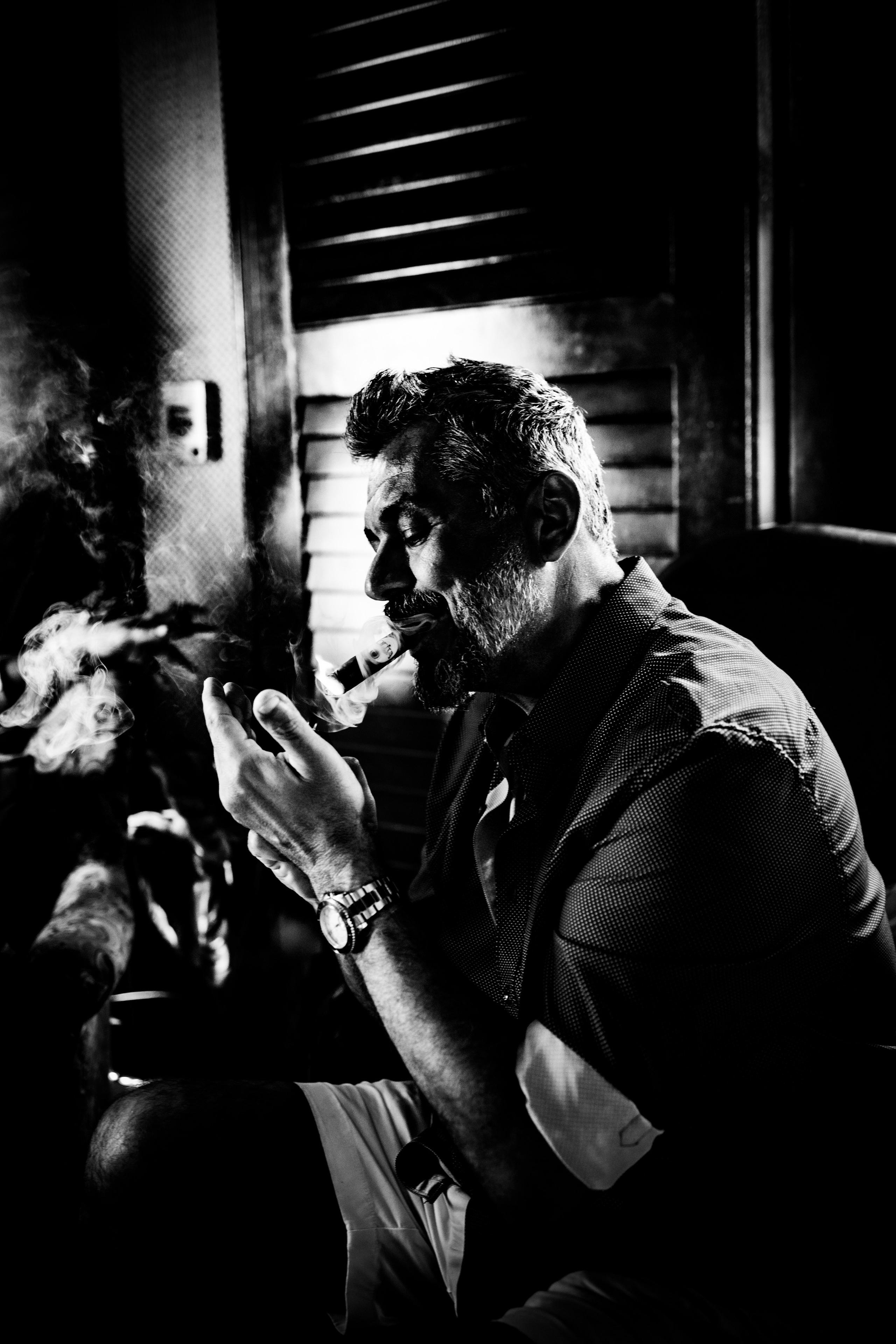 Burn Black and White Series. Out and About 239