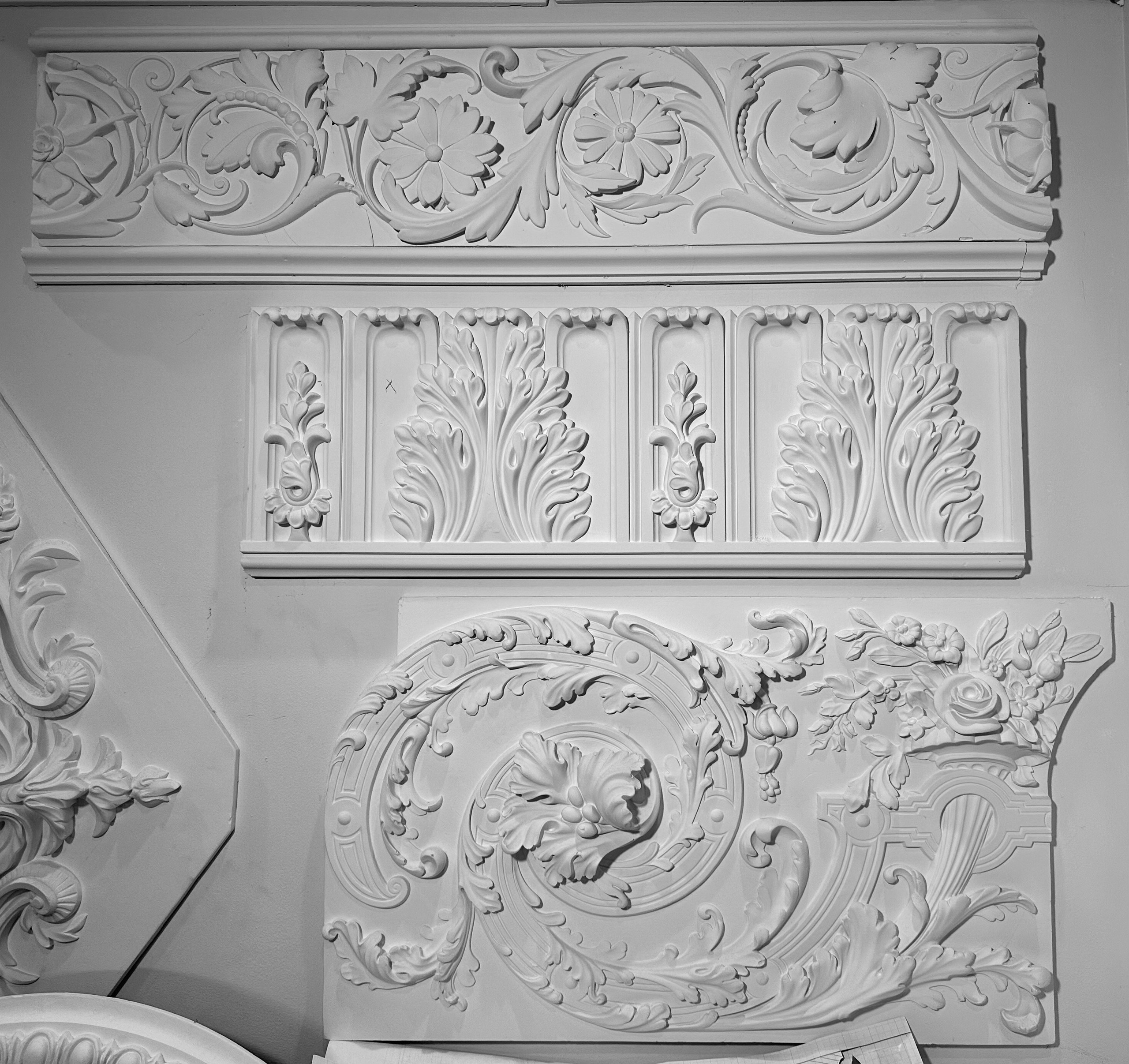 Panel Moldings. Plaster molding