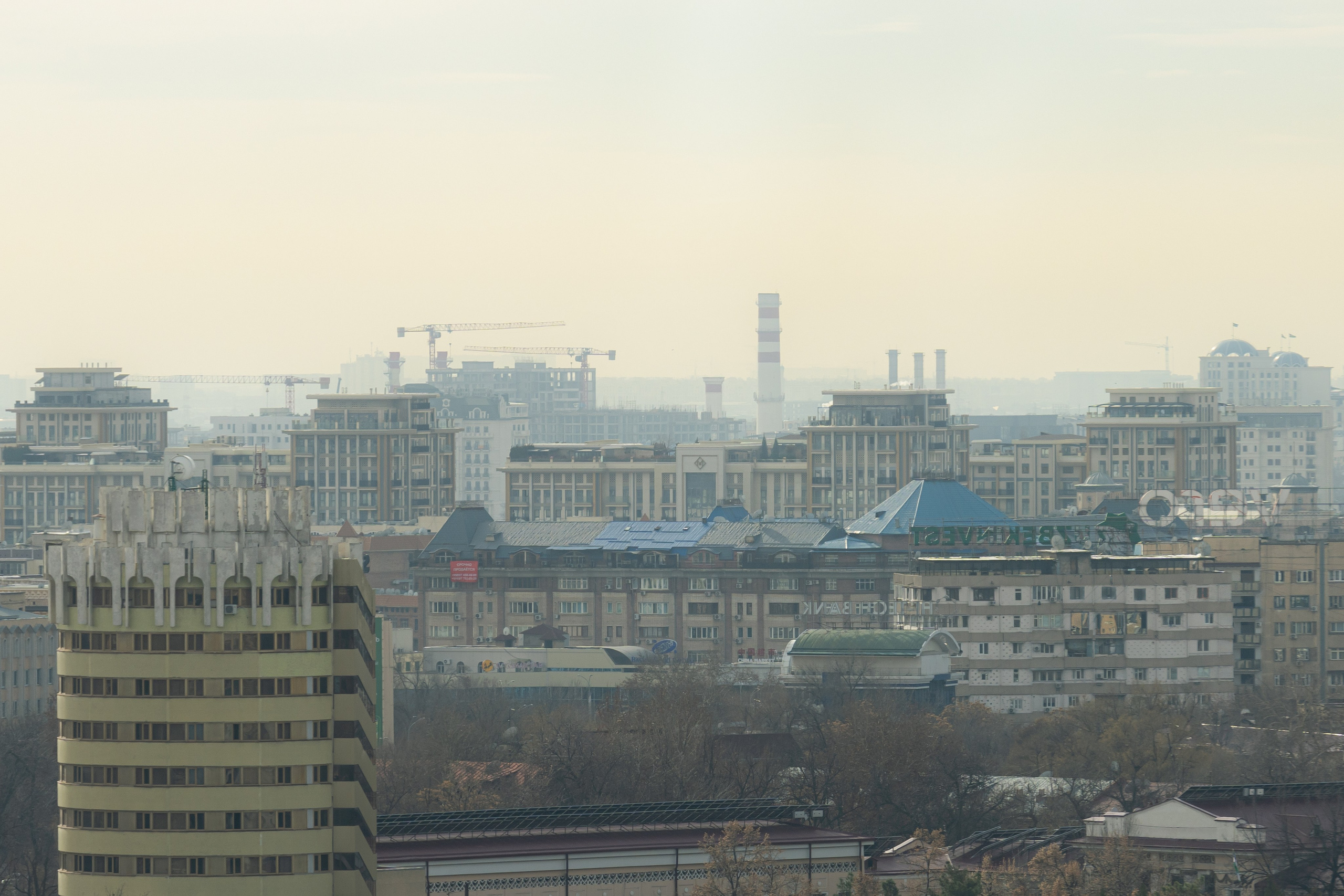 Смог в Ташкенте или Взгляд на город с высоты птичьего полета. Георгий Намазов | Фотограф в Ташкенте