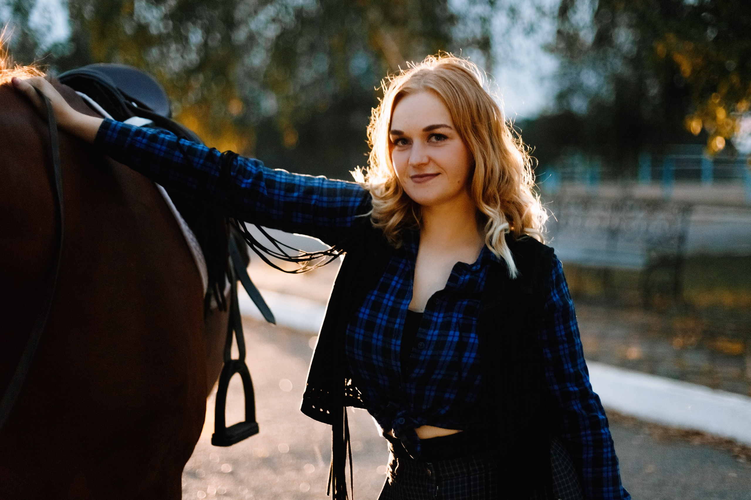 Victoria & her horses, autumn. Kaja | fotograf psów we Wrocławiu