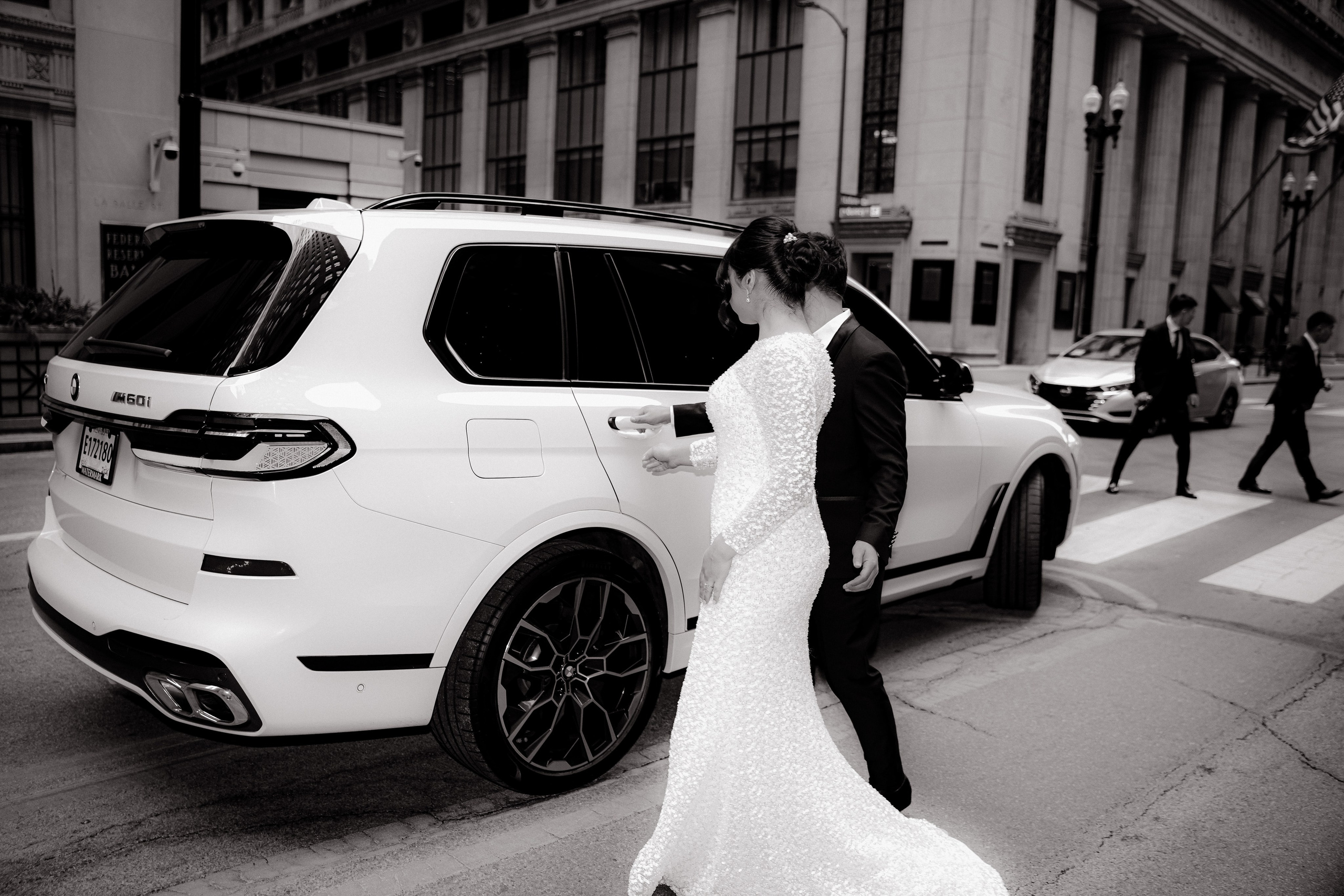 Chicago Board of Trade Wedding Portrait
