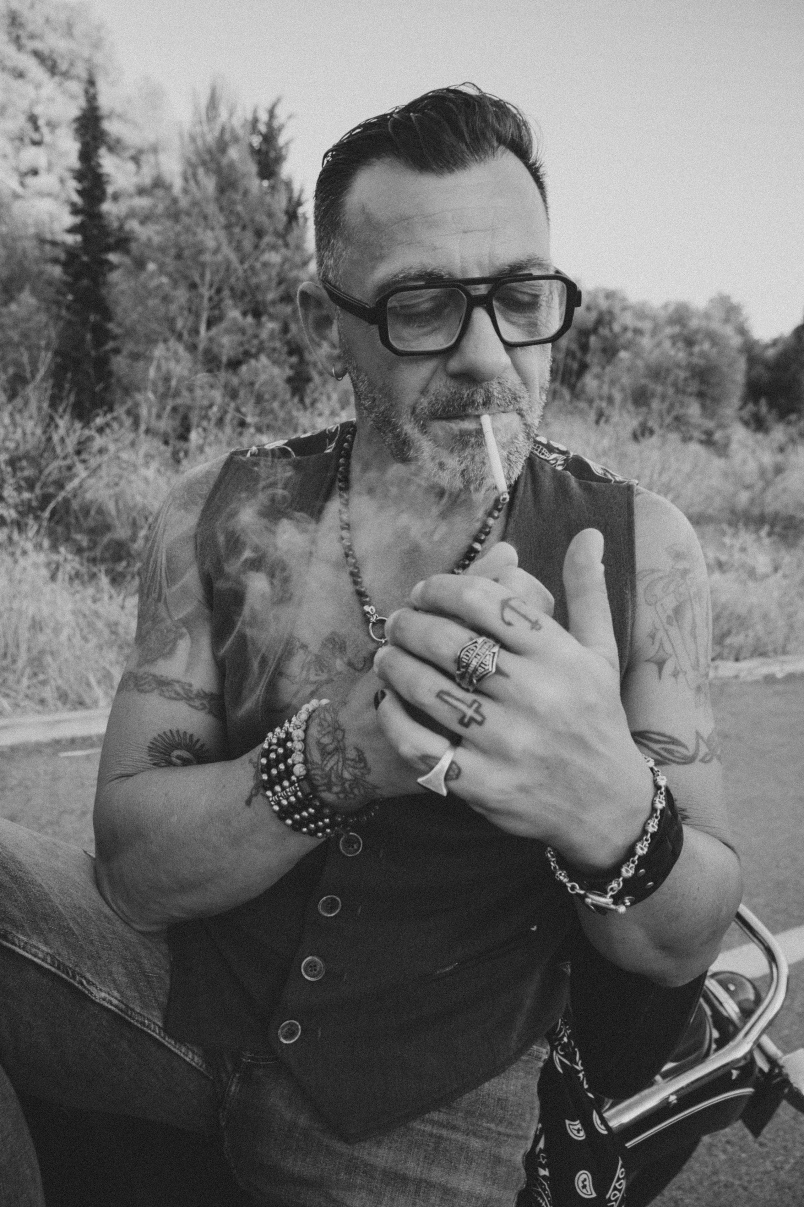 Фотосессия пары на мотоцикле. Профессиональная фотосъемка в Калафелле — Елена Медведева