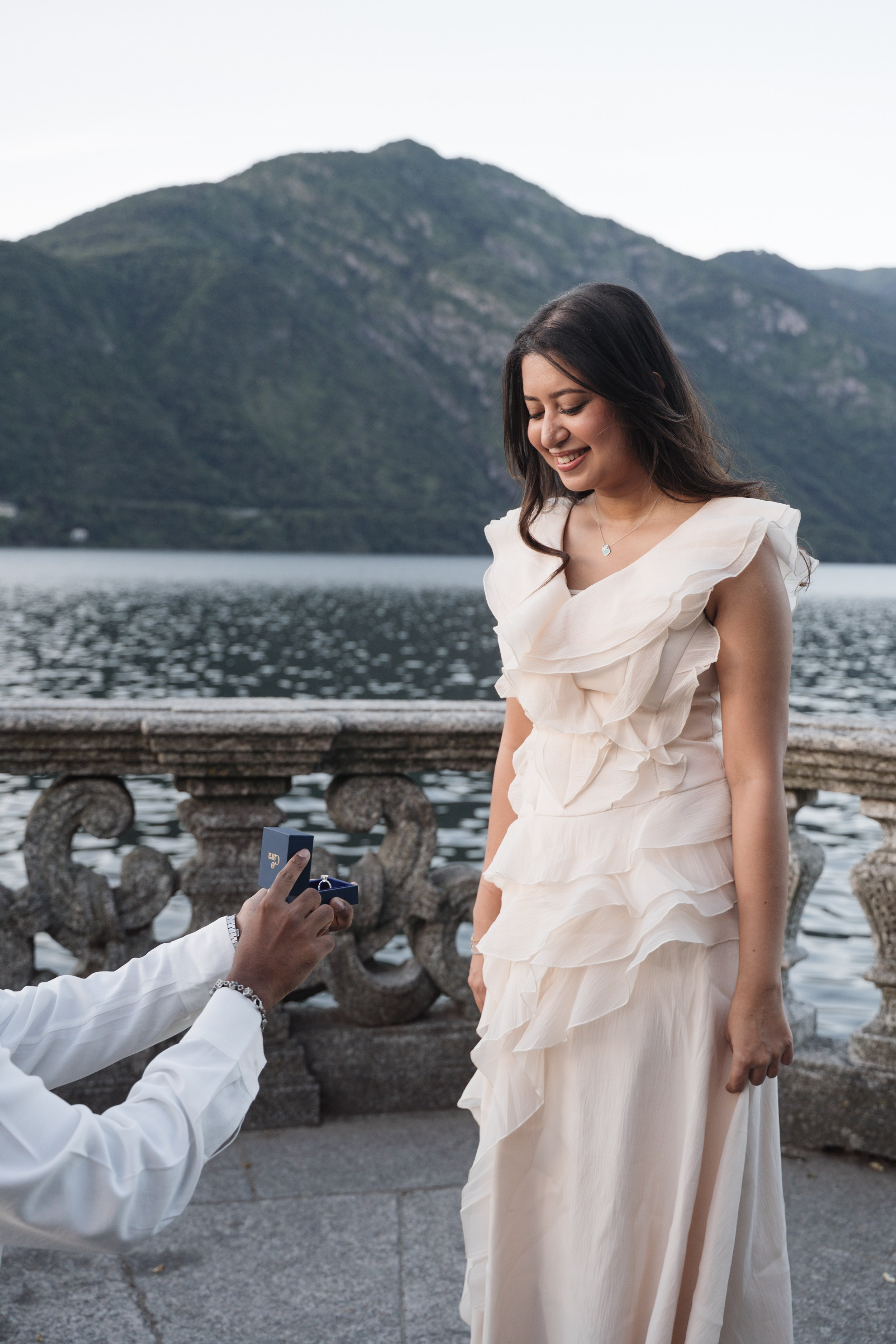 Secret Proposal in Tremezzo. Lake Como Proposal Photographer | Surprise Proposals & Engagements