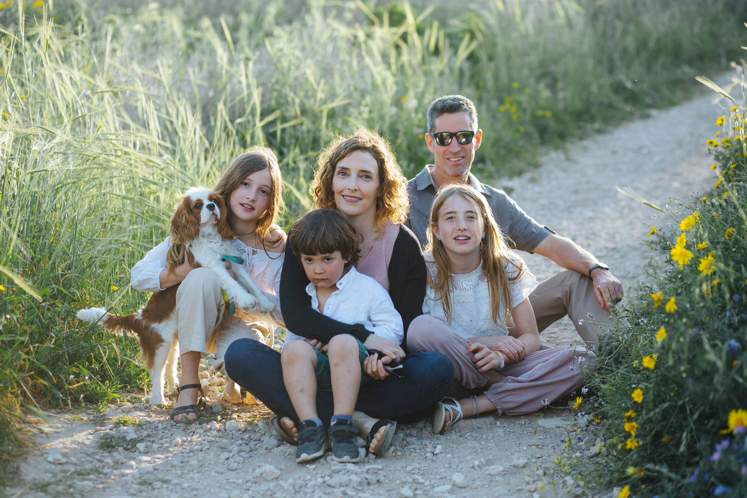 Family walk at Tel Shikmona. Family photographer in Israel