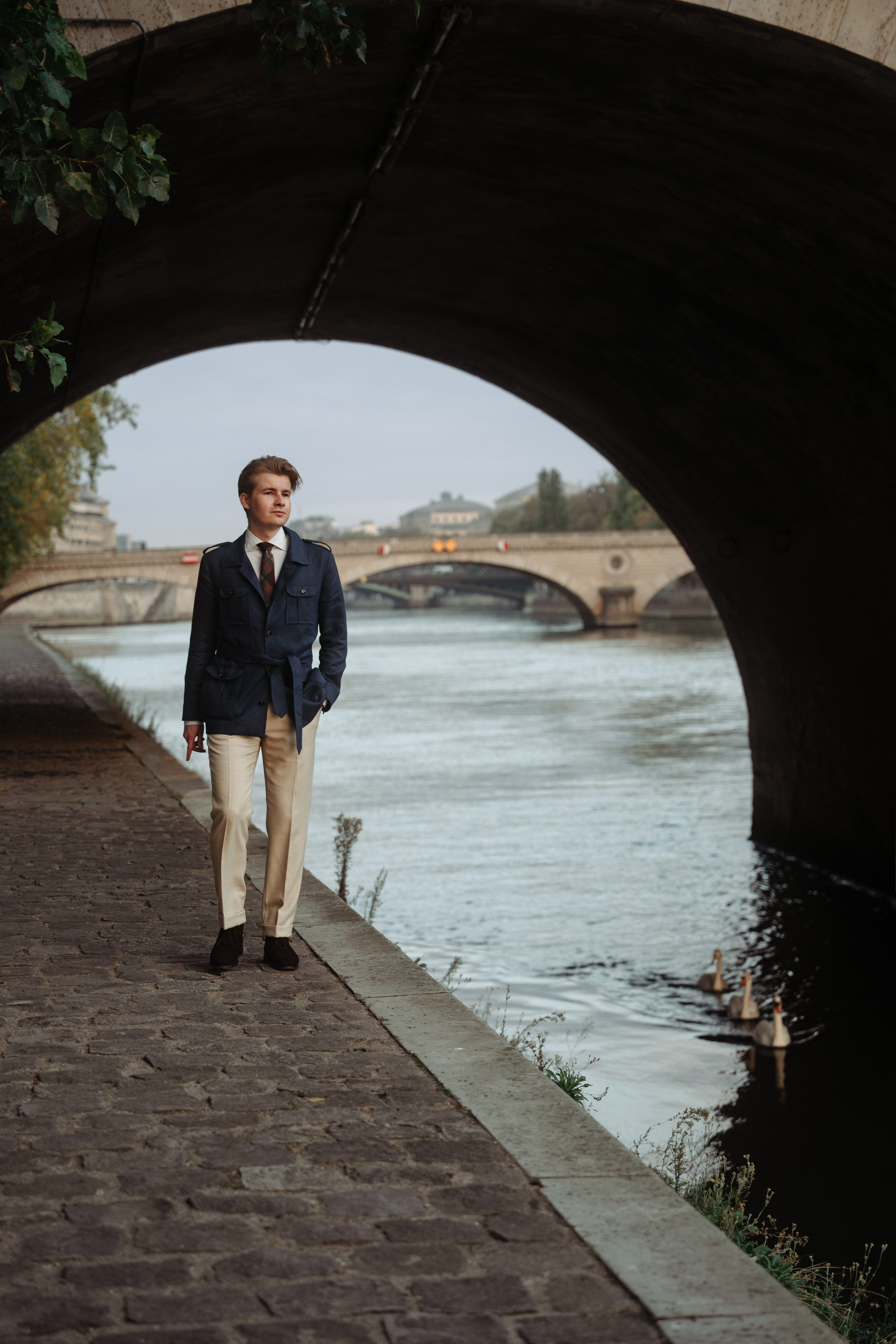 Simon on the île Saint-Louis. Paris photographer — Polina Osipova