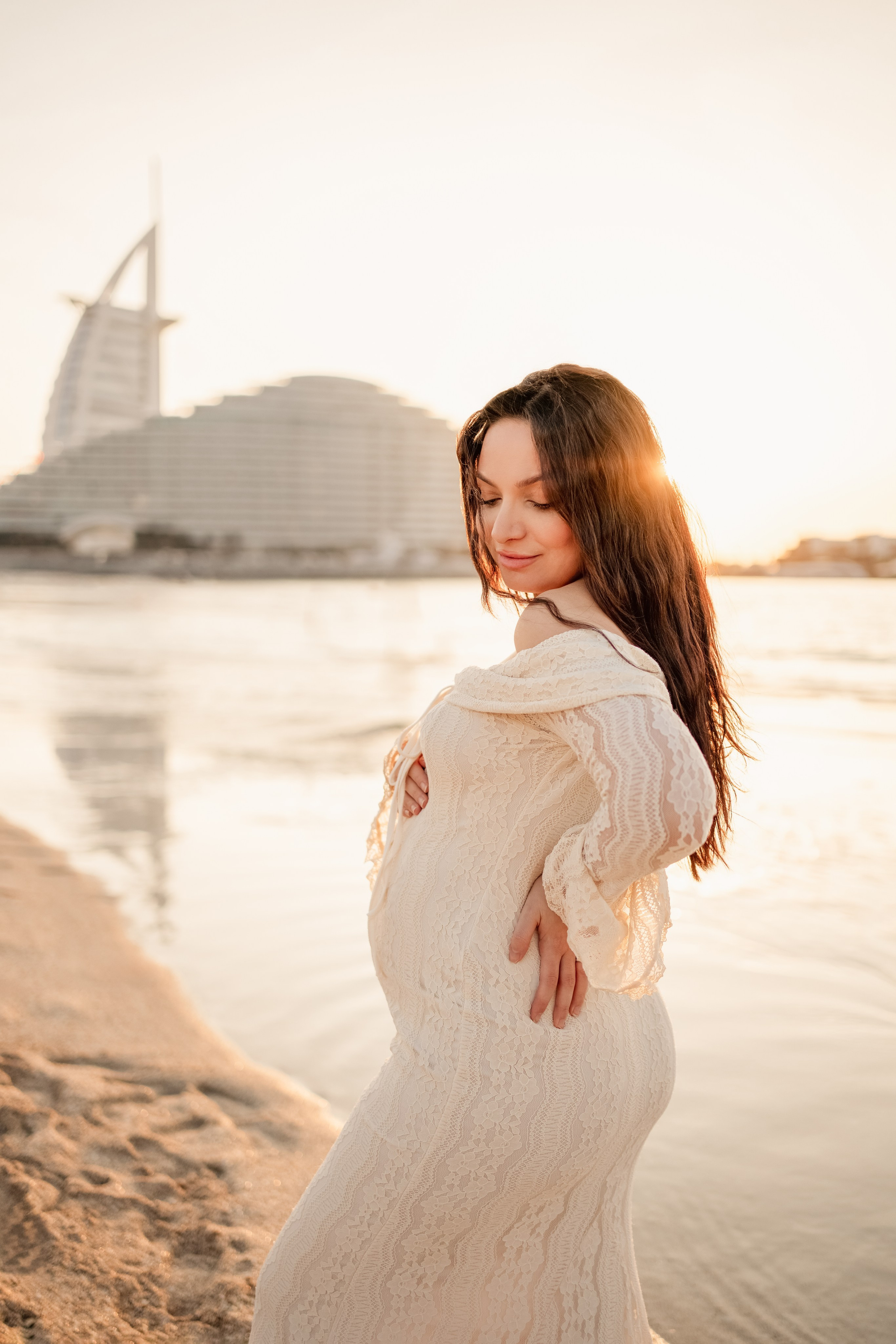 Sunset by the Burj Al Arab. Angela Iakovleva — Family Photographer in Dubai
