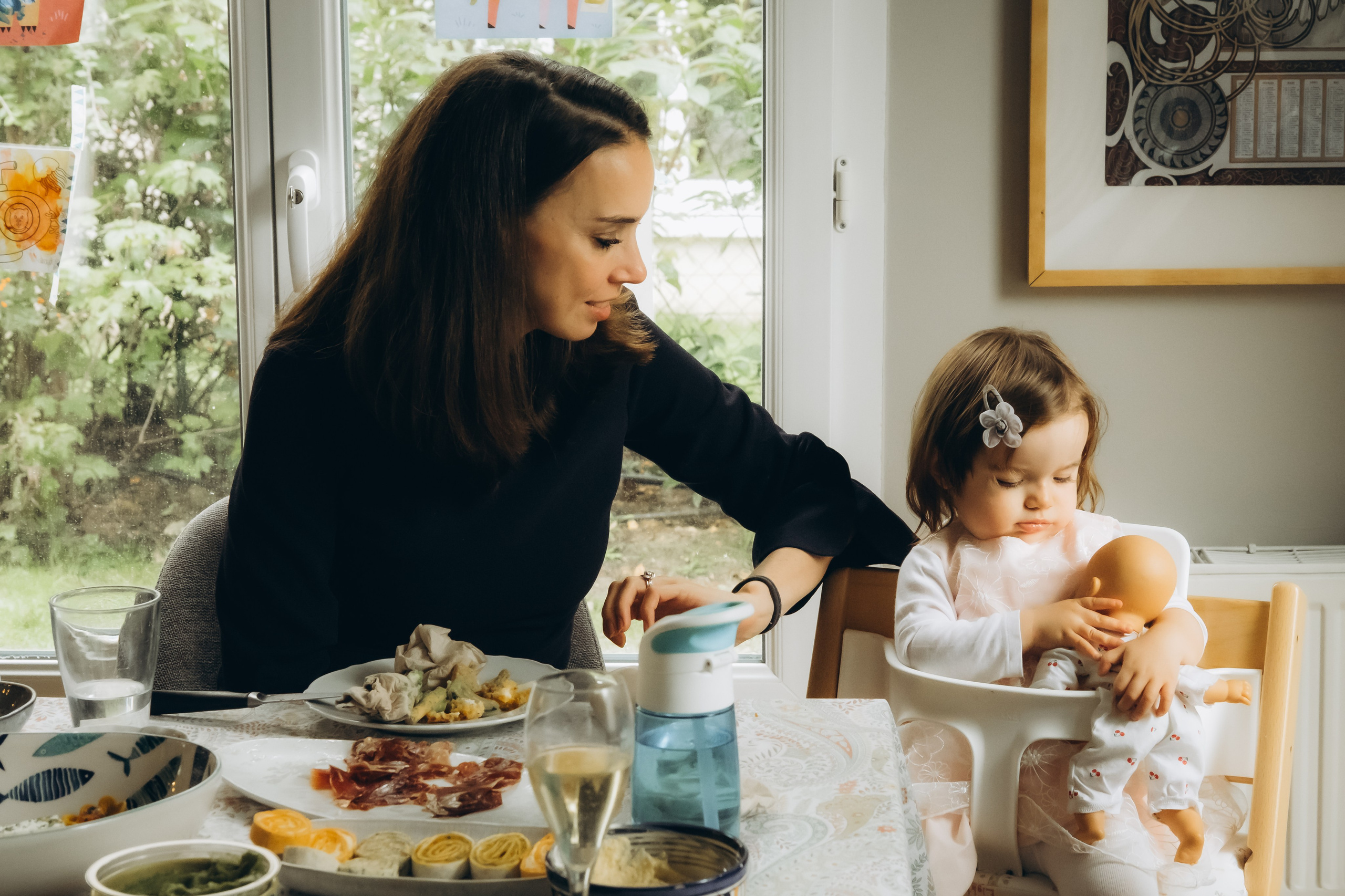 Christening home party. Photographer in Paris Marina Chaput