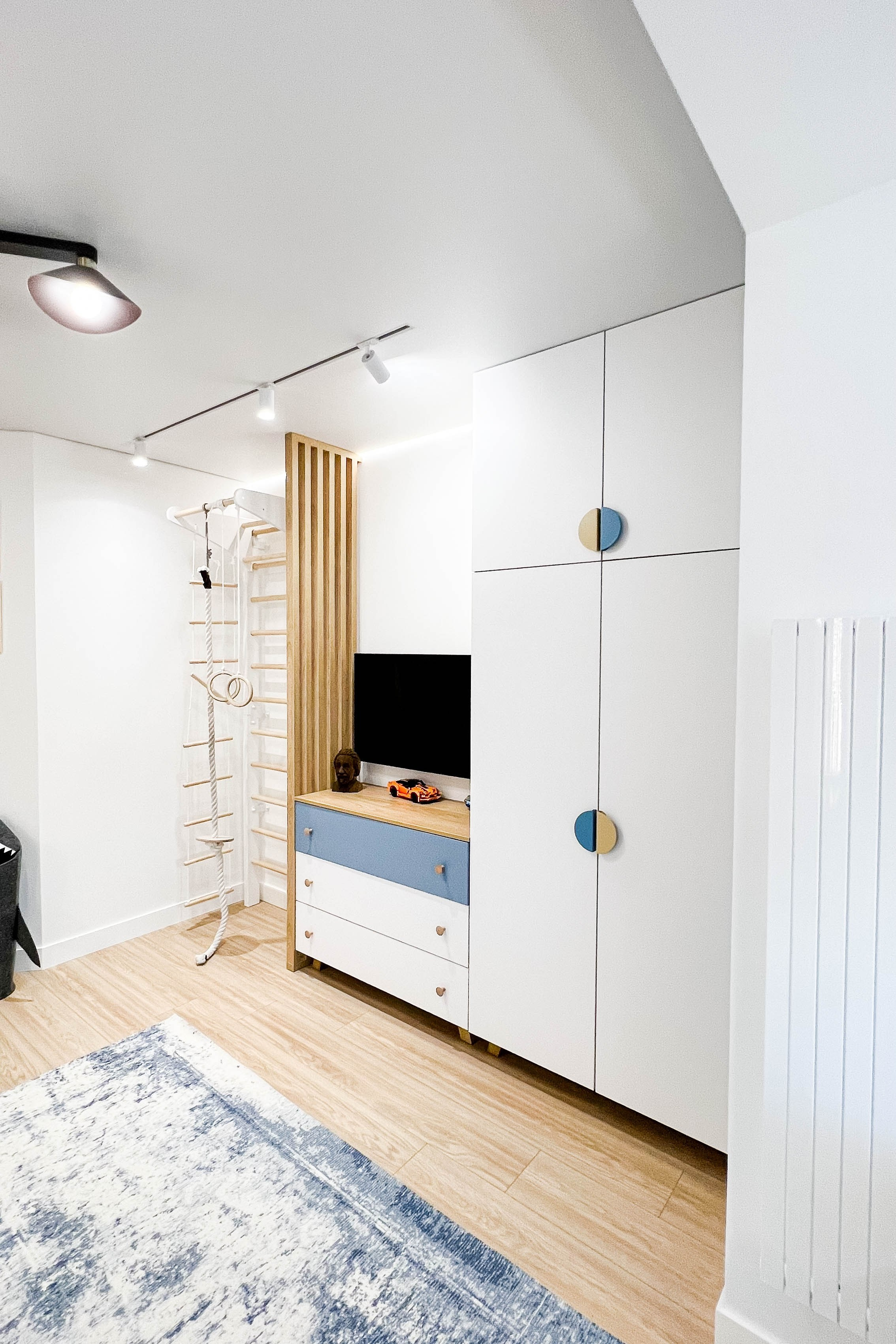 The apartment is in a modern style. Fotograf Dmitrii Donets