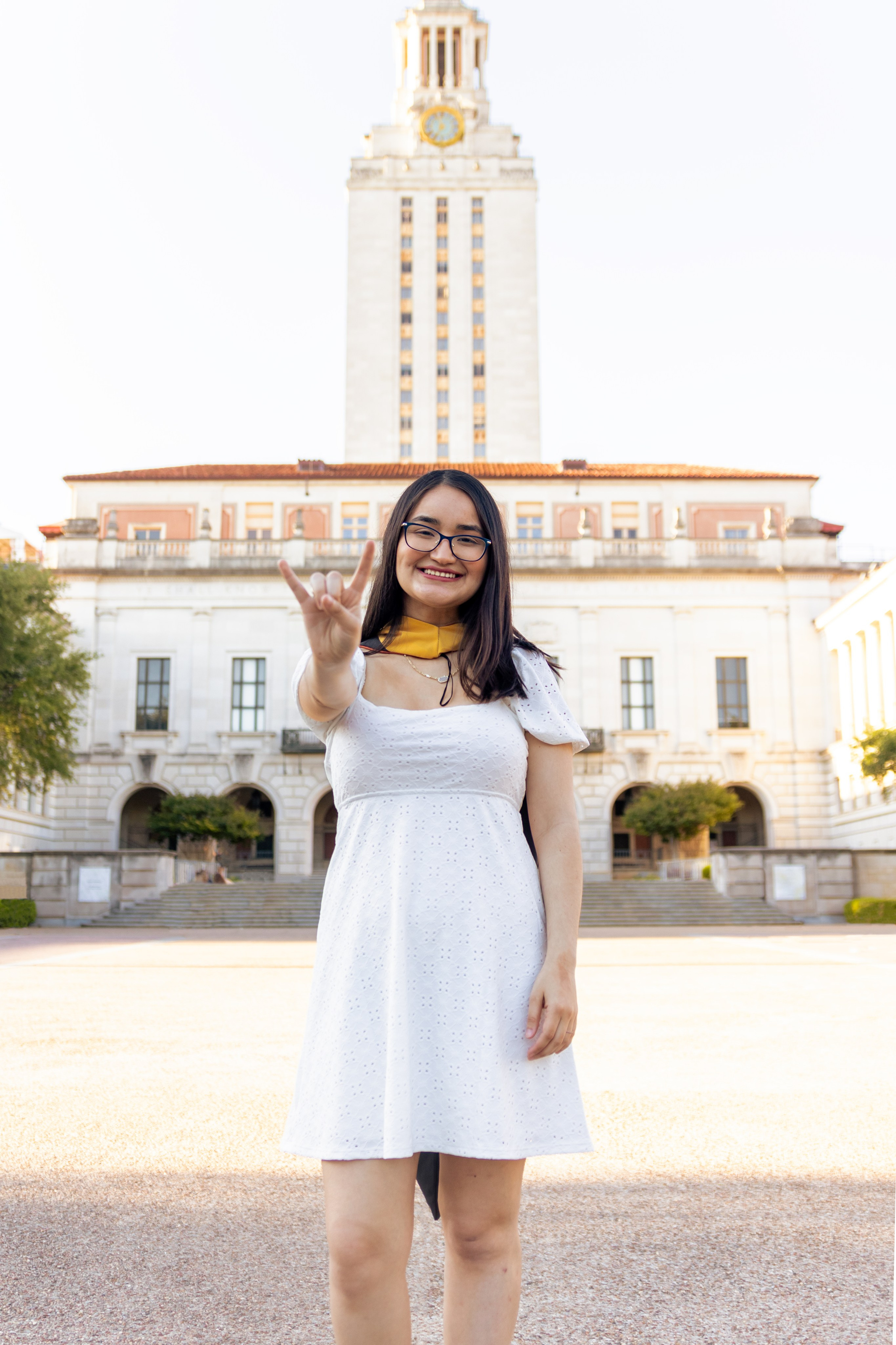 Yulissa's graduation photoshoot at the University of Texas
