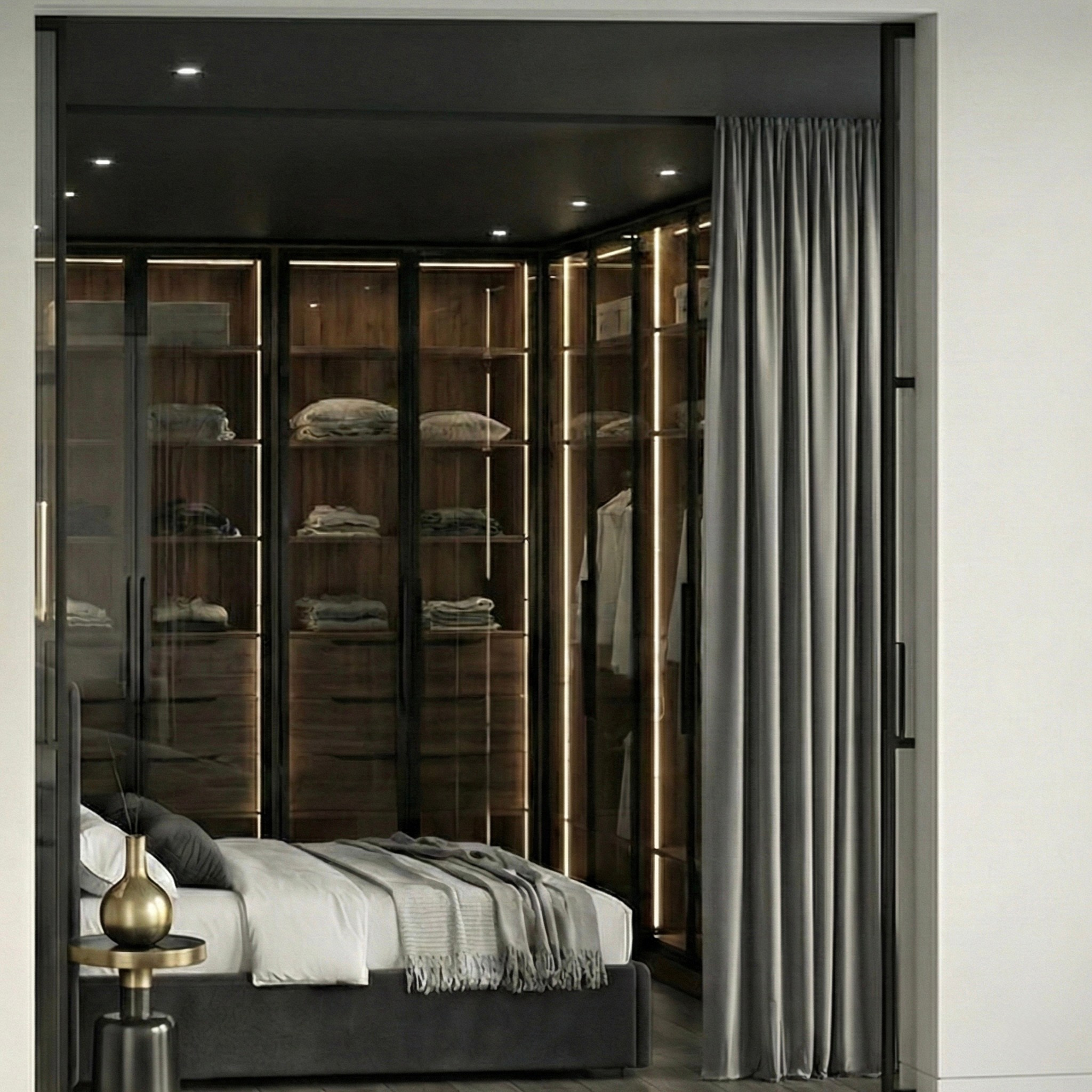 Elegance. Apartment for a young woman. Valeria Riazantseva. Interior Designerin und Dekorateurin