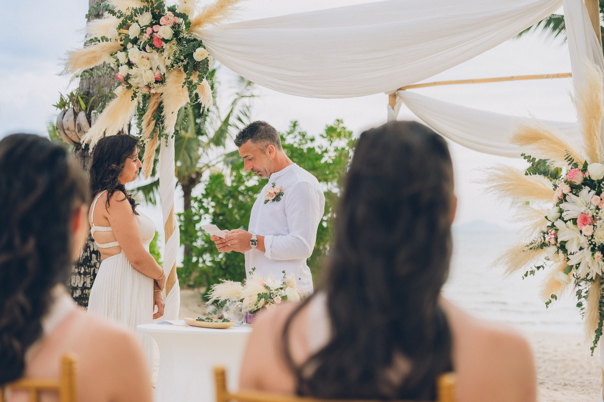 Ventrone Antonella and Lespes Angelo. Mariage à Koh Samui, en Thaïlande. Whatsapp: +66 94 3 650 301