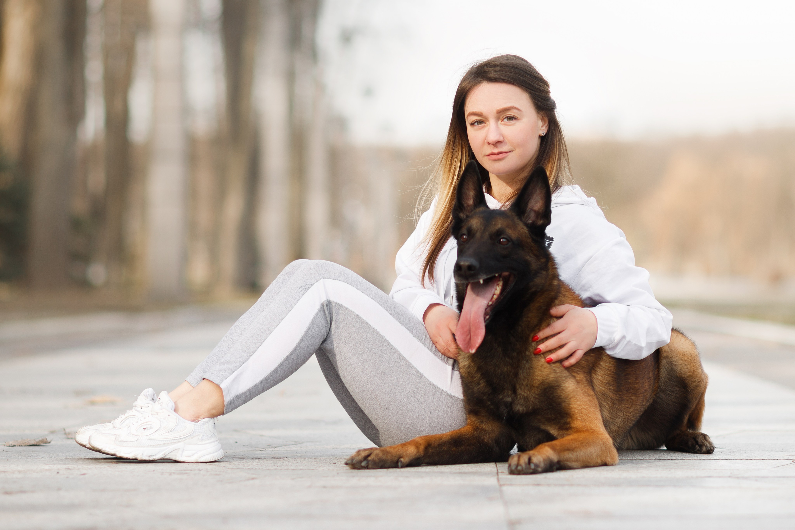 Autumn photo day for dog handler. Kaja | fotograf we Wrocławiu | ludzie i psy