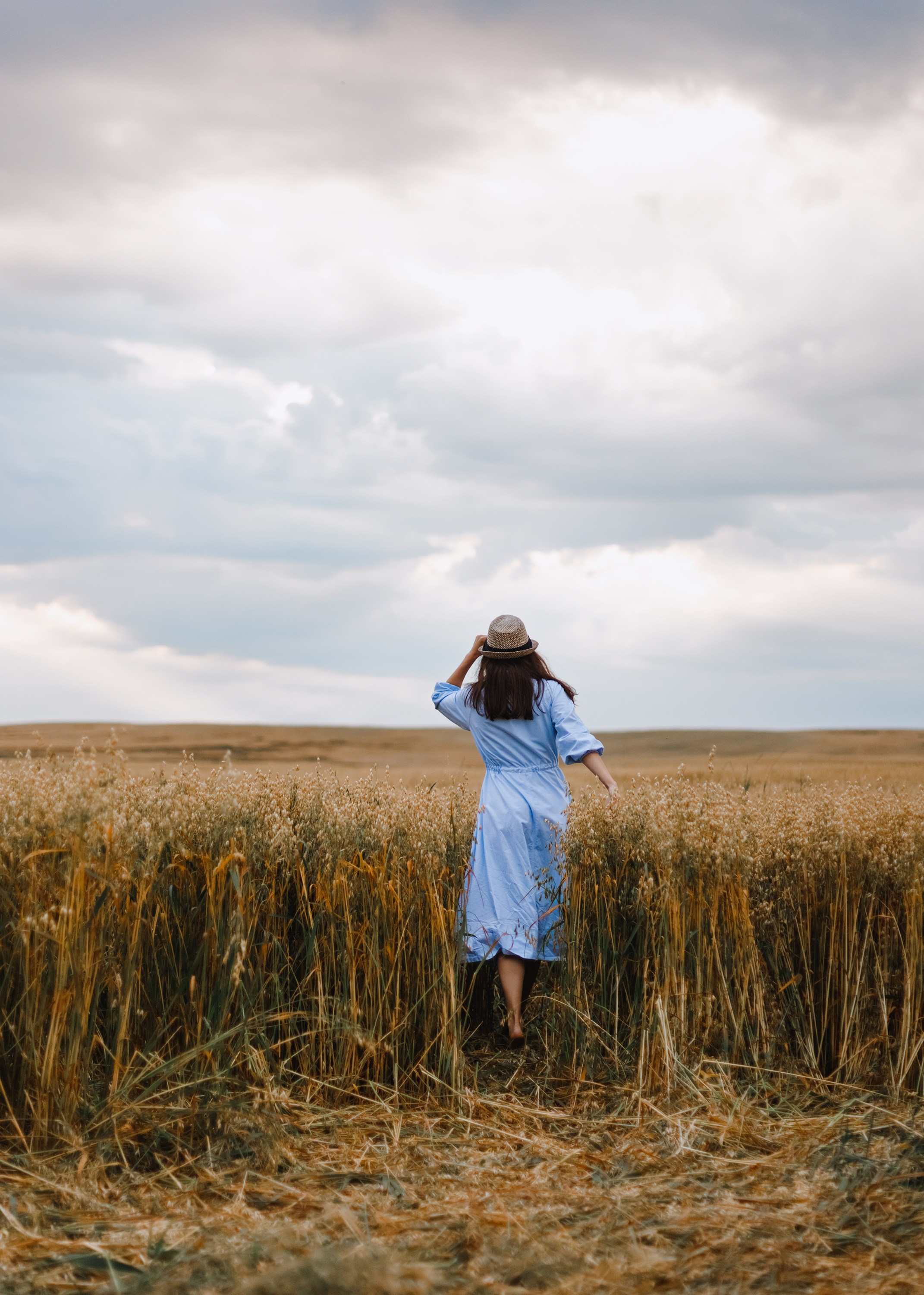 Katya | tenderness in the field. Kaja | fotograf psów we Wrocławiu