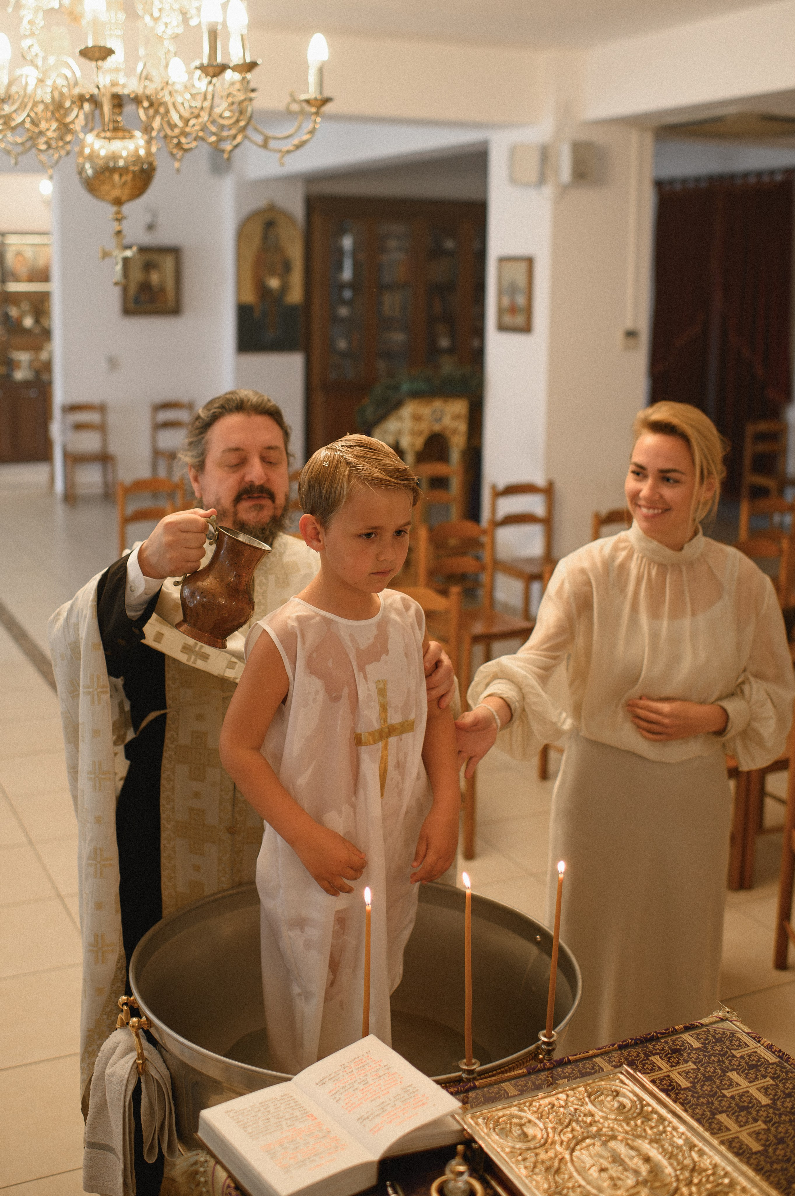 Baptism Mihail. Family, children, portrait, and event photography in Thessaloniki