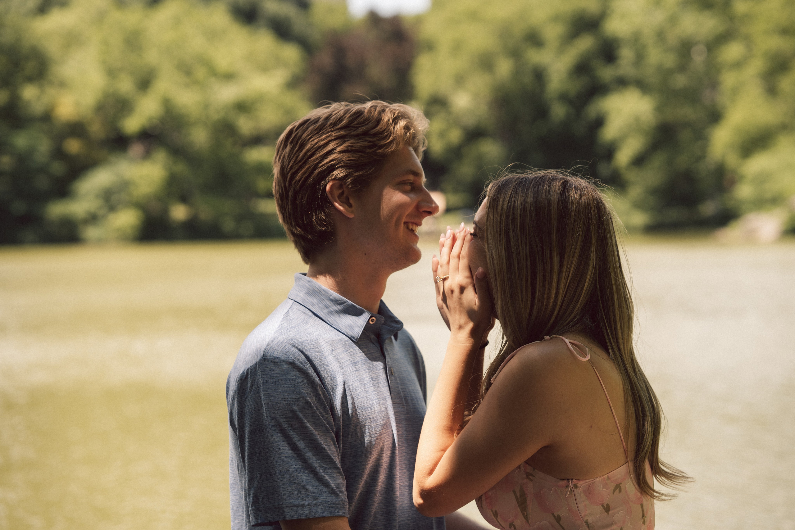 Surprise proposal Central Park. New York + destination photographer