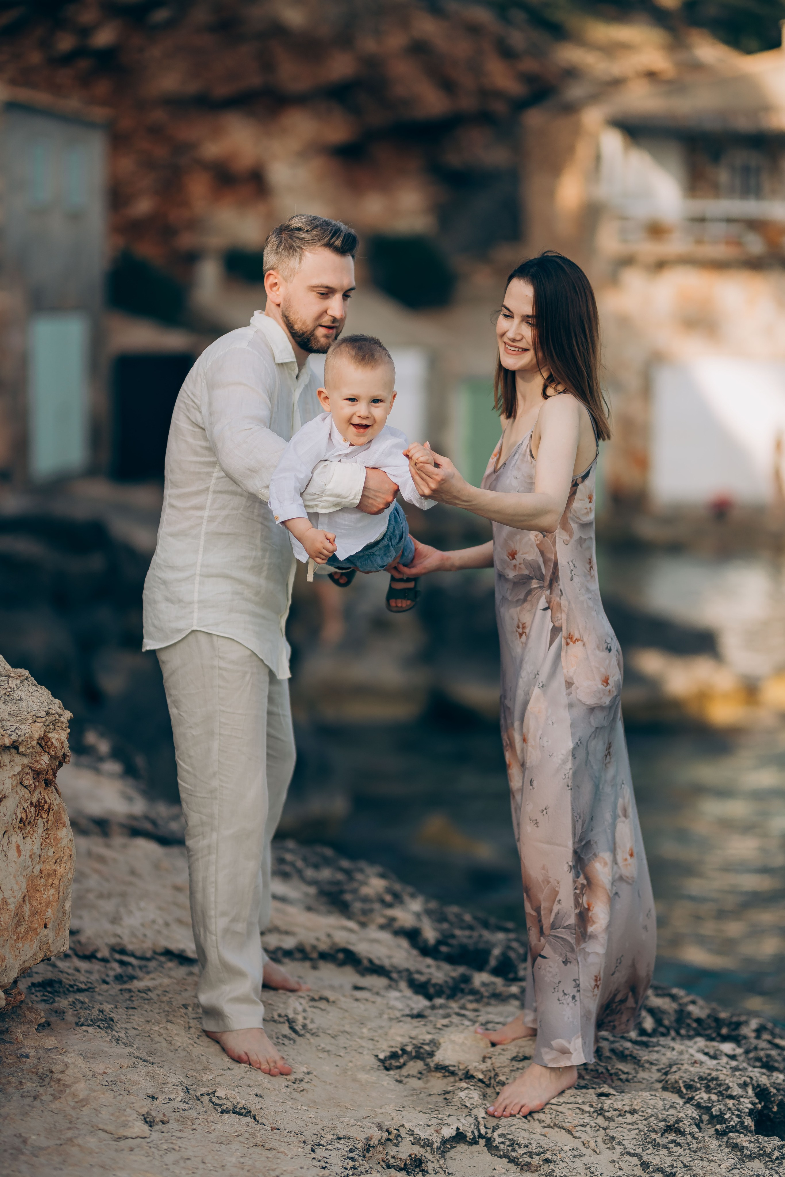 On the shore. Фотограф у Пальма де Майорка