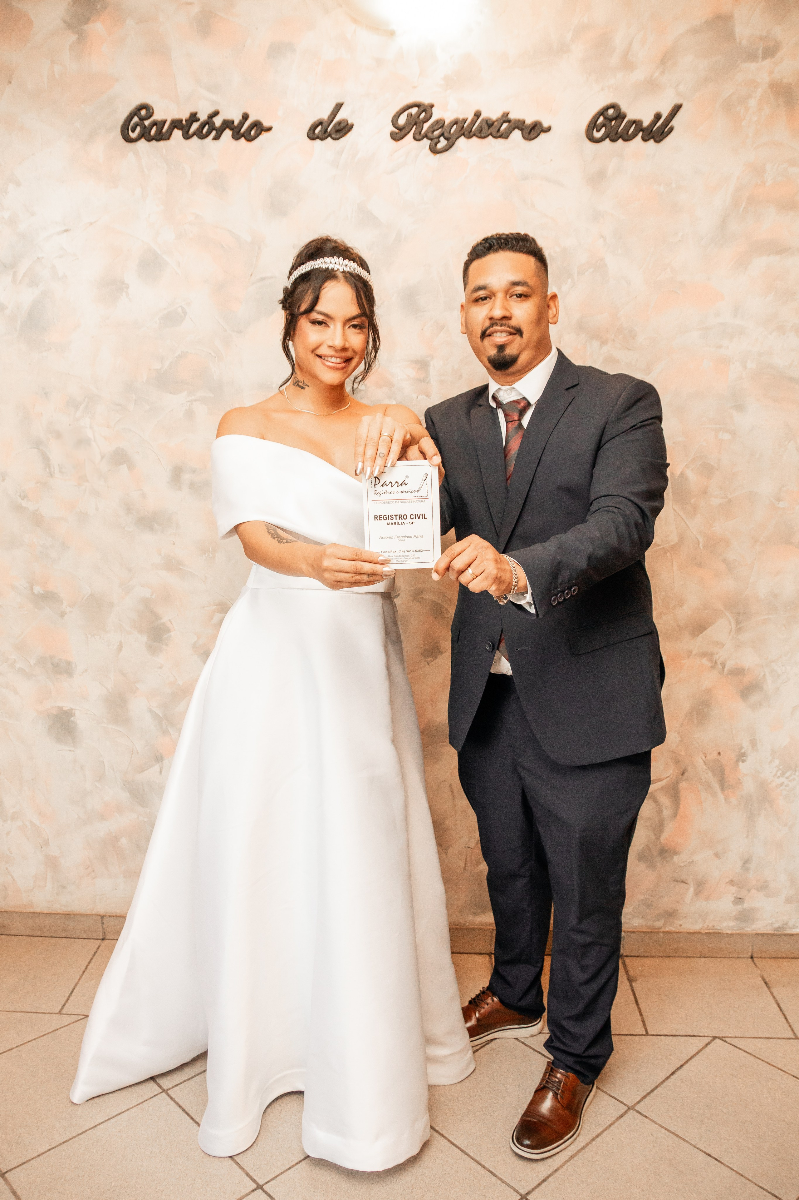 Civil Najara e Rafael. Fotógrafa de casamento e festa infantis em Marilía, São Paulo