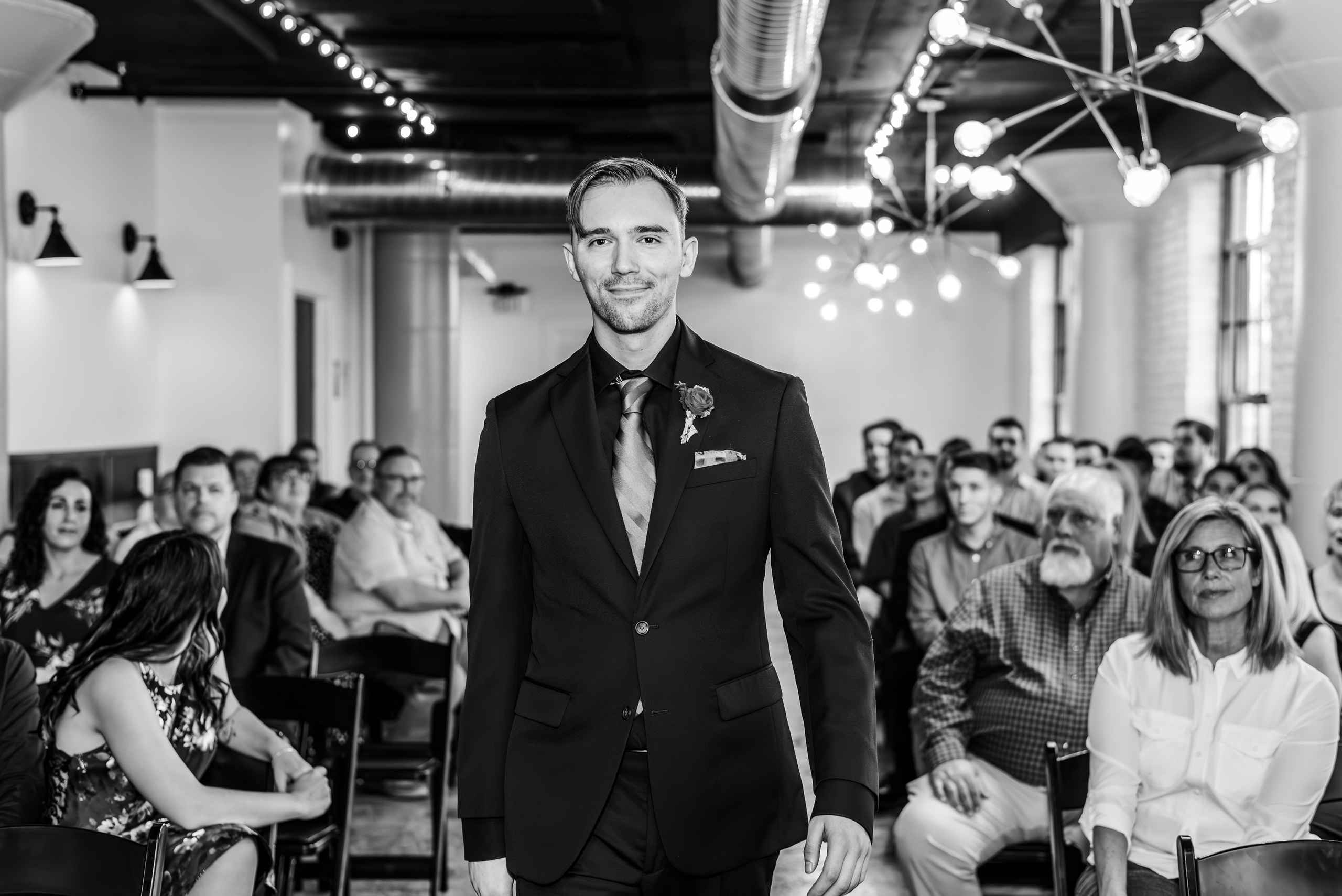 Bold & Dramatic Wedding at The Paper Mill on The Landing | Fort Wayne Wedding Photographer. Alexandria Danielle Photography | Fort Wayne & Indianapolis Wedding Photographer