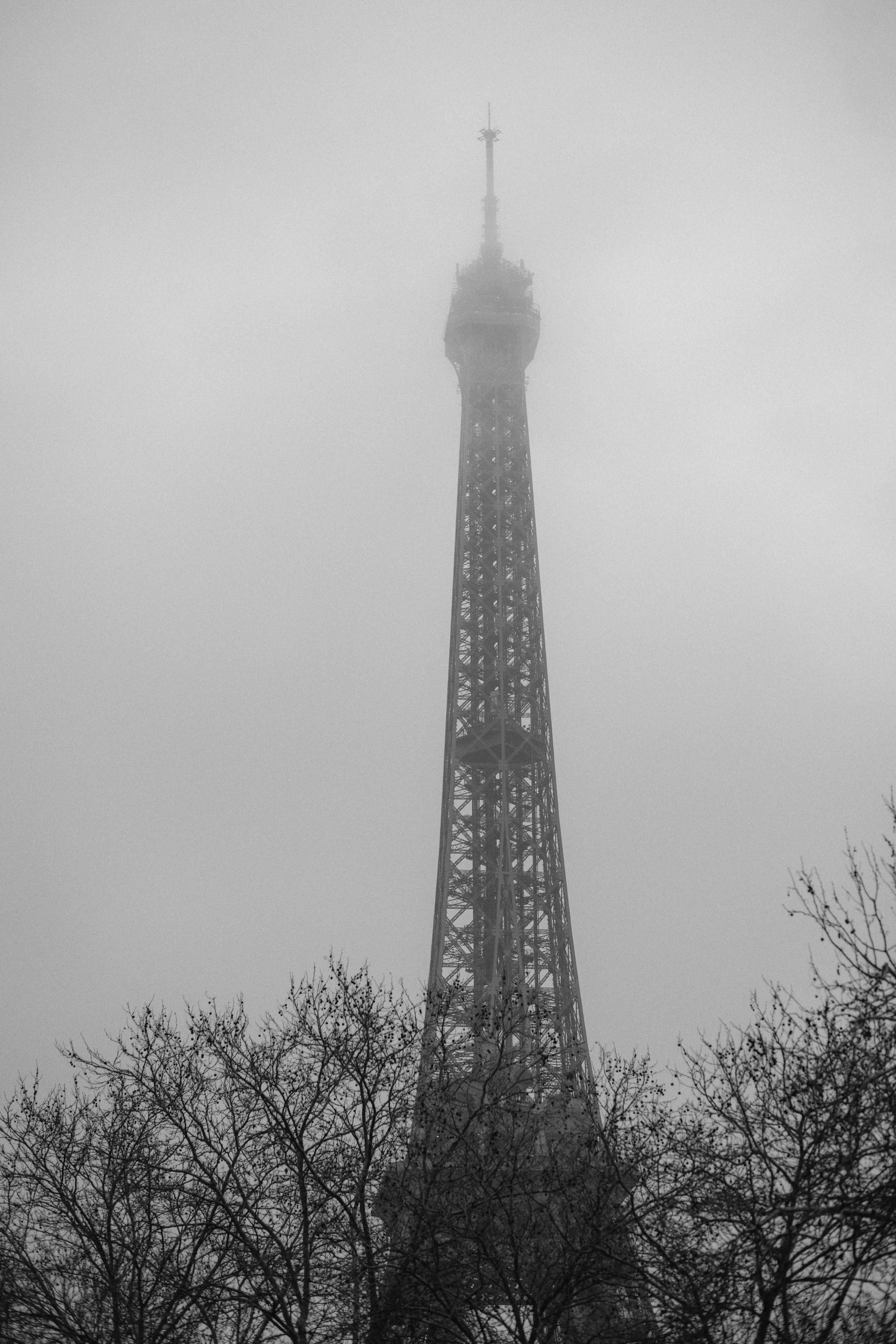 Elopement à Paris près de la Tour Eiffel — une histoire en noir et blanc. Photographe de mariage à Paris
