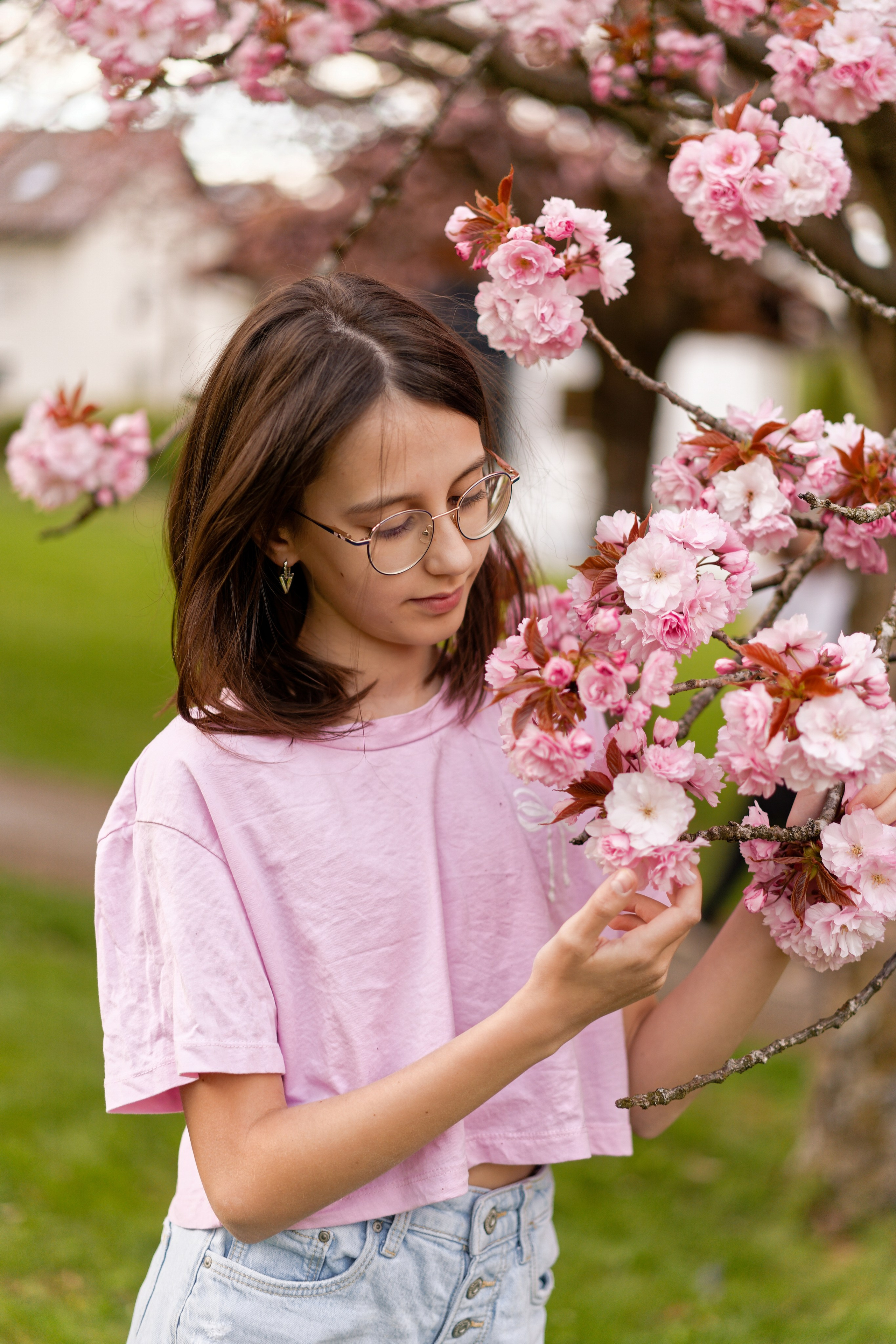 Kirschblüten-Familienshooting. Весільний та репортажний фотограф у Мюнхені, Баваріі та по всій Німеччині – LORAN Media
