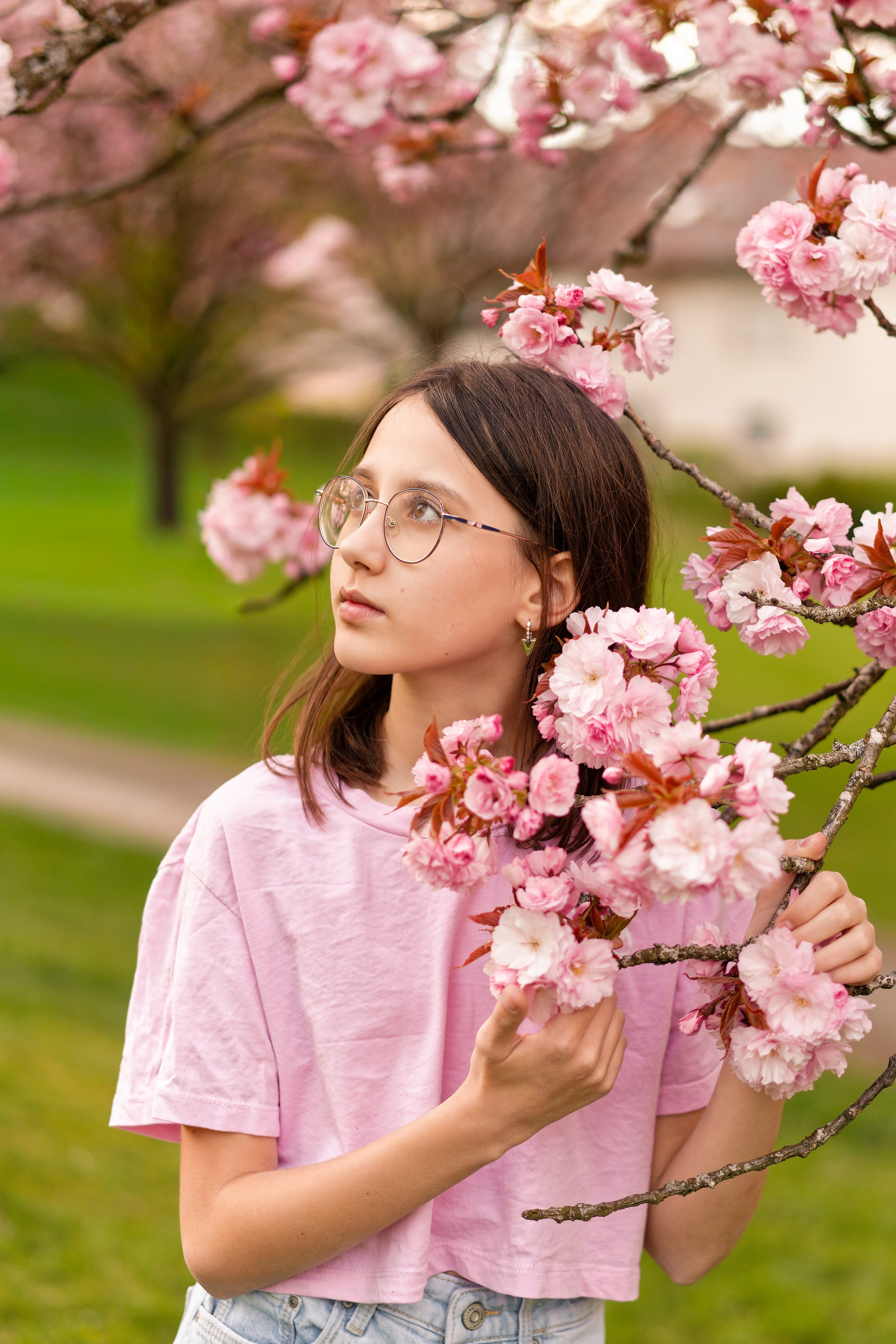 Kirschblüten-Familienshooting. Весільний та репортажний фотограф у Мюнхені, Баваріі та по всій Німеччині – LORAN Media