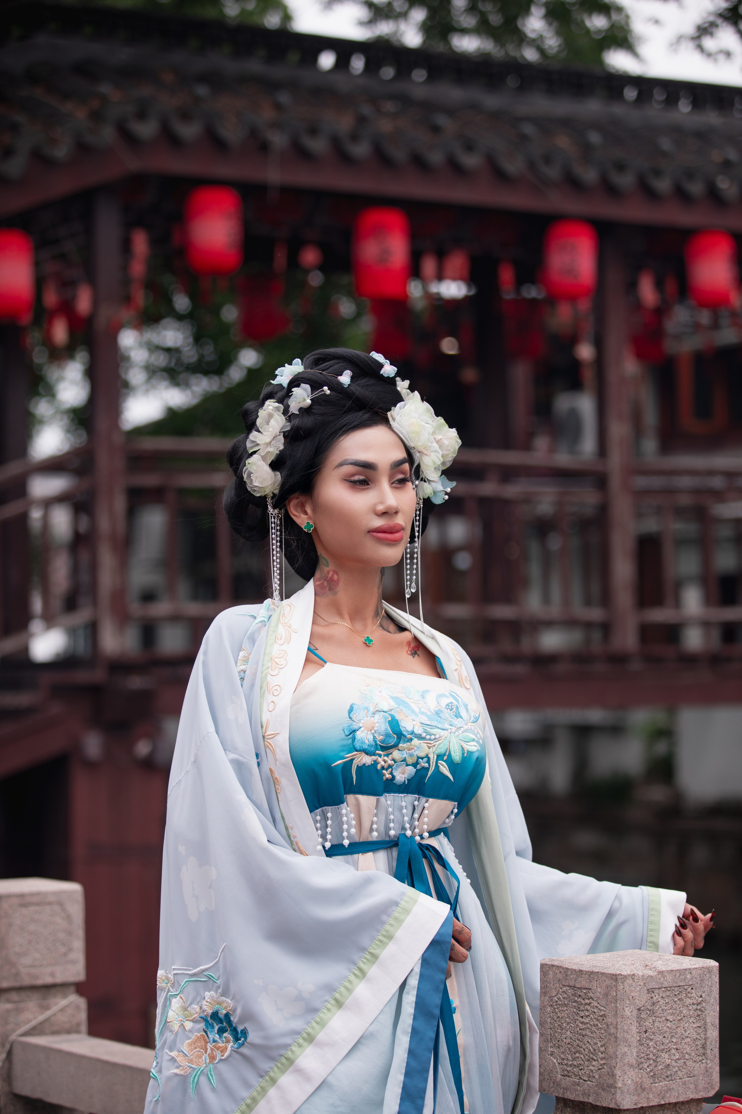 фотосессия в традиционной водной деревне - китайской Венеции - Чжуцзяцзяо