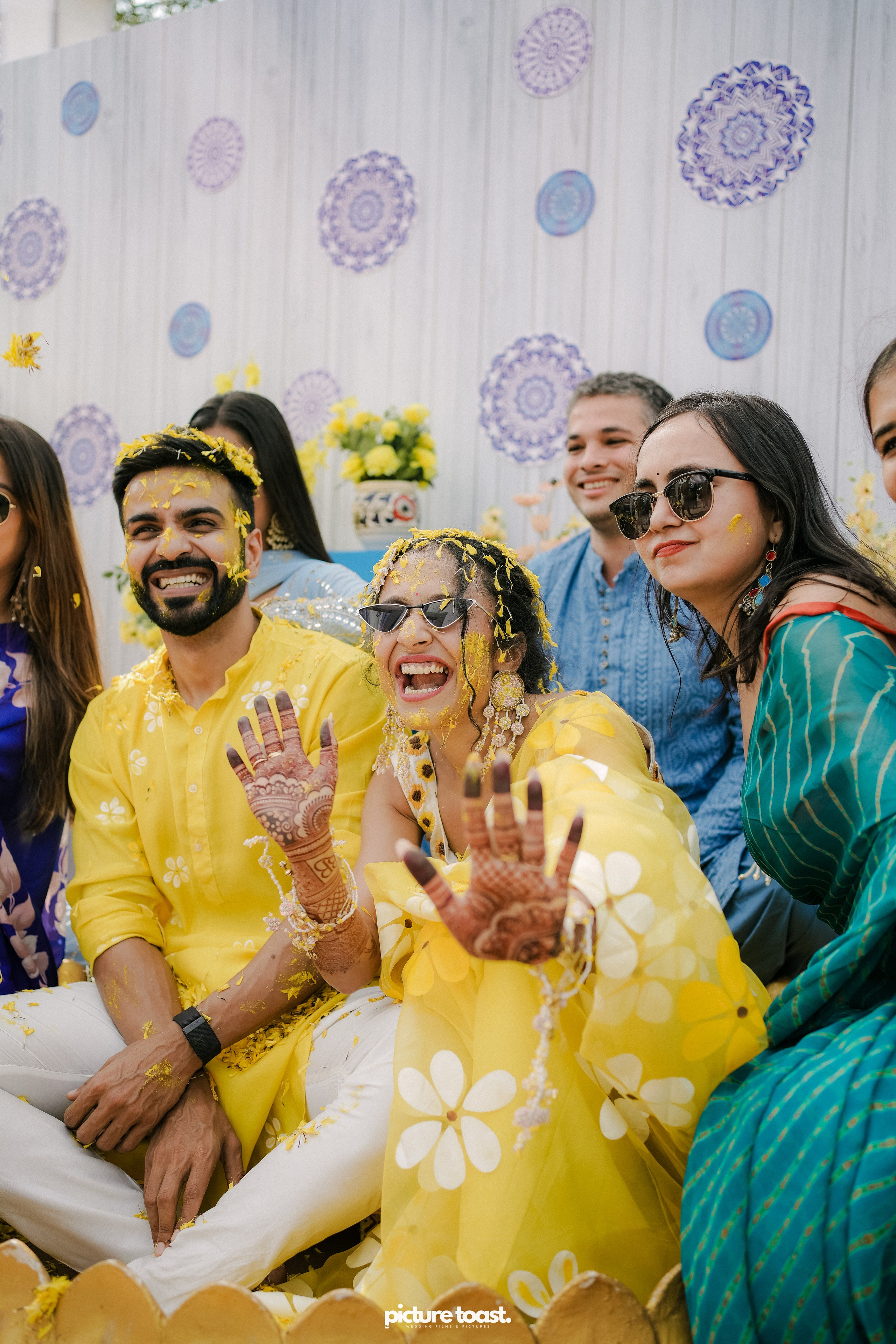 Haldi Hues Ft. Baebie & Goyal. Fine art Wedding Photographers in India & Canada