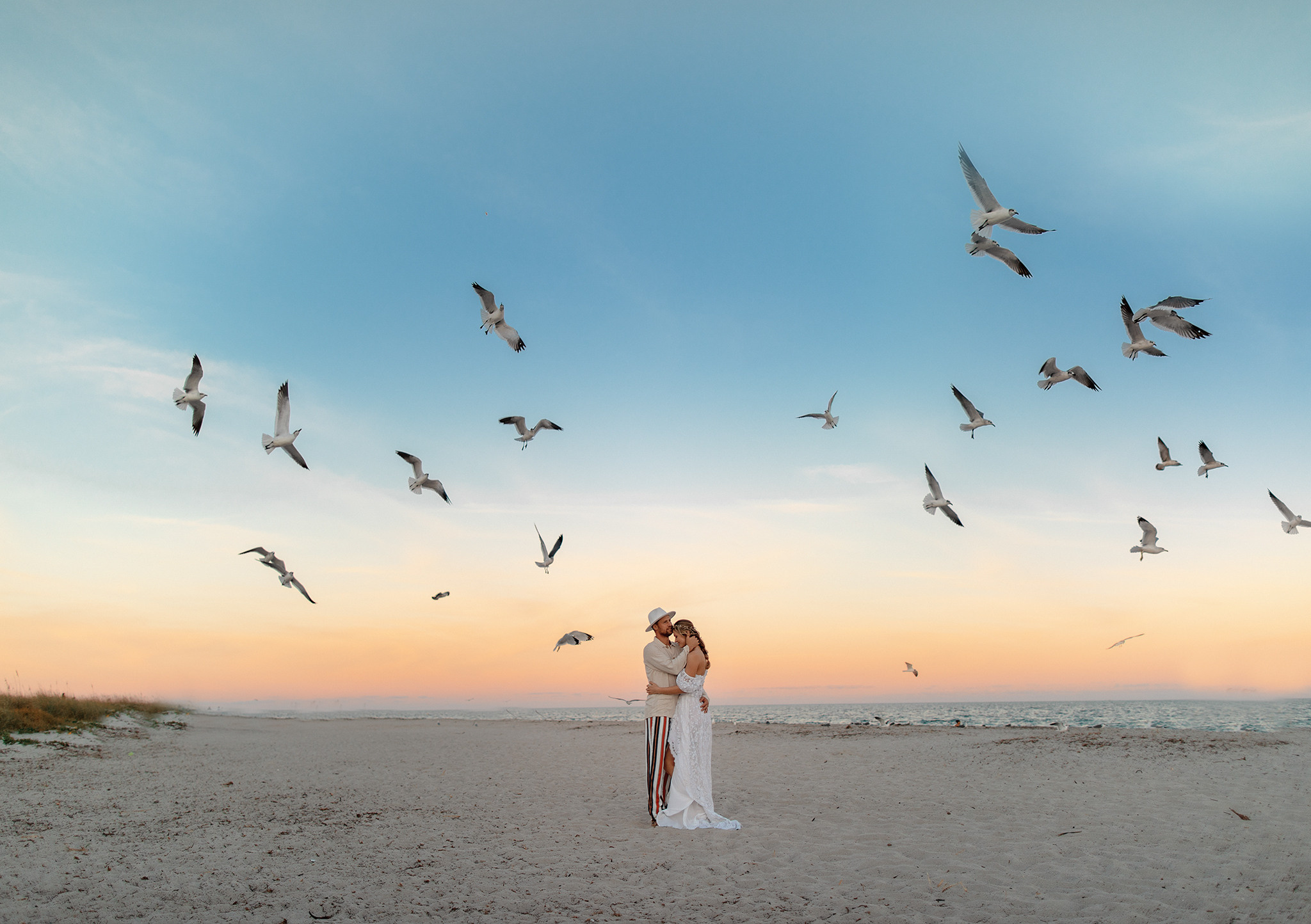 Lighthouse Elopement. Family and Event photographer in Homestead and Miami areas of Florida