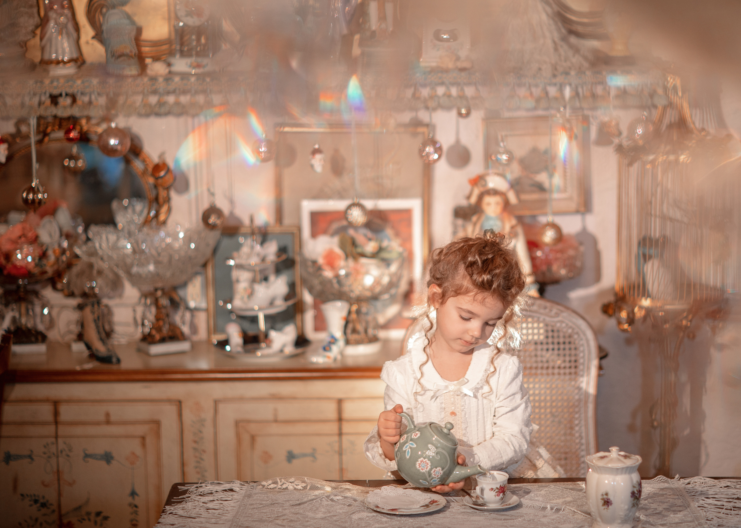 Tea Room Session. Family and Event photographer in Homestead and Miami areas of Florida