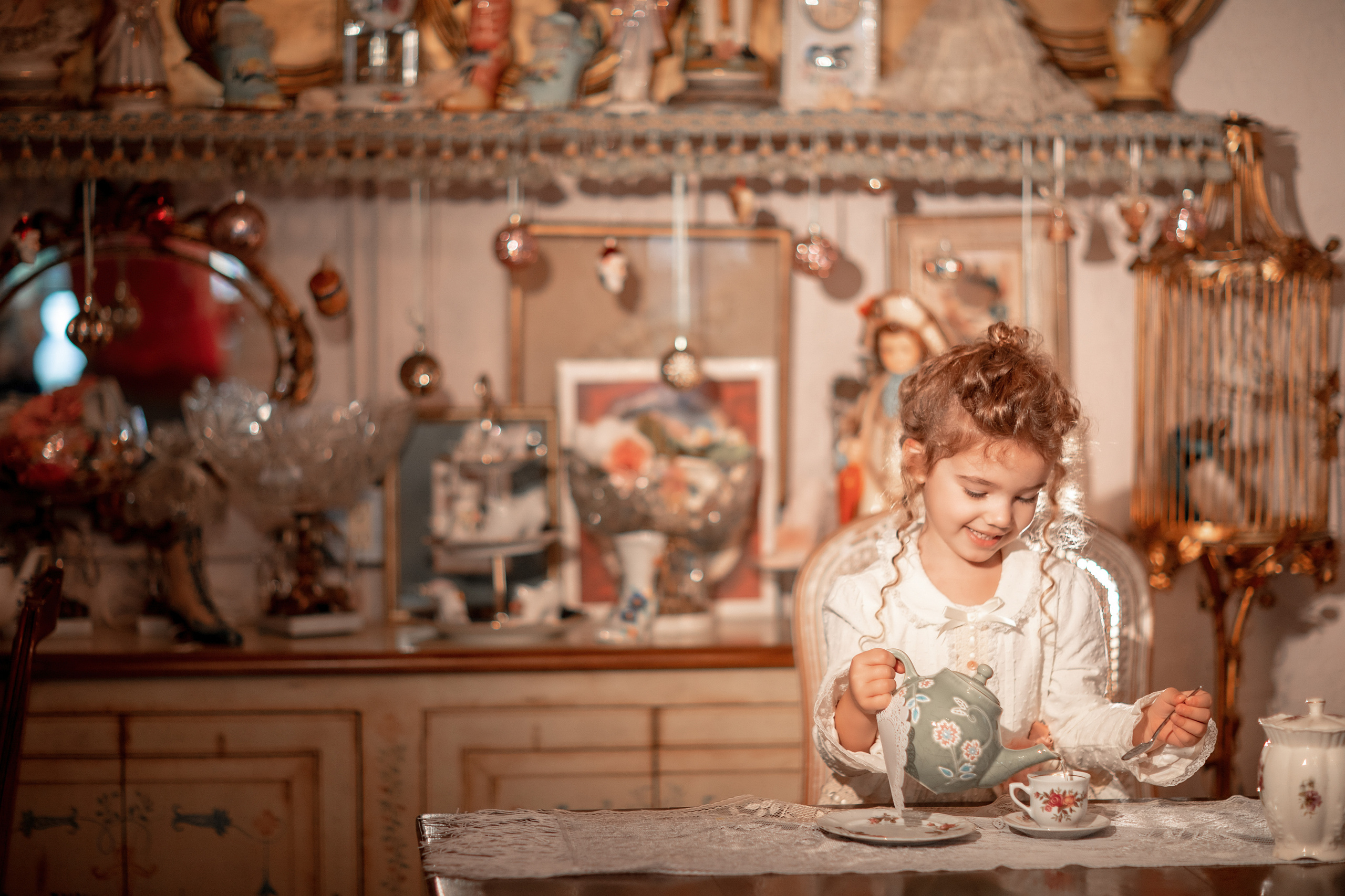 Tea Room Session. Family and Event photographer in Homestead and Miami areas of Florida