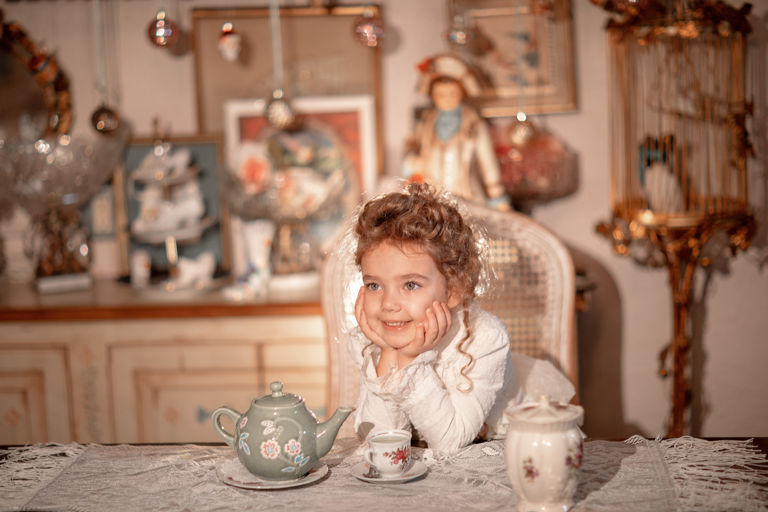 Tea Room Session. Family and Event photographer in Homestead and Miami areas of Florida