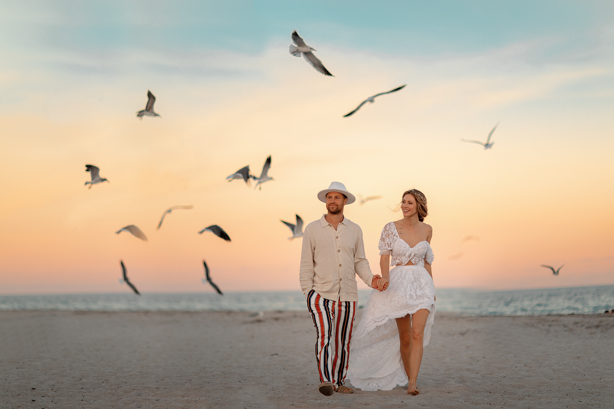 Lighthouse Elopement. Family and Event photographer in Homestead and Miami areas of Florida